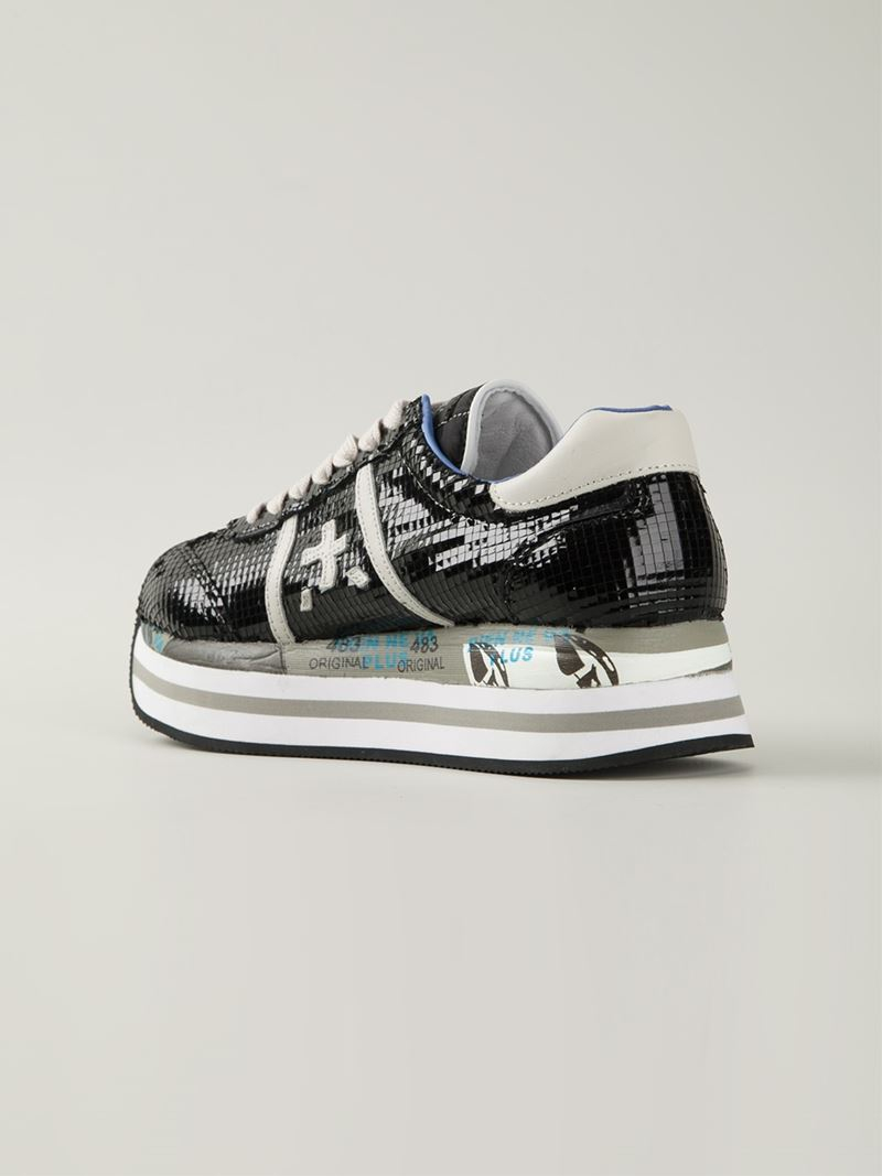 premiata platform sneakers