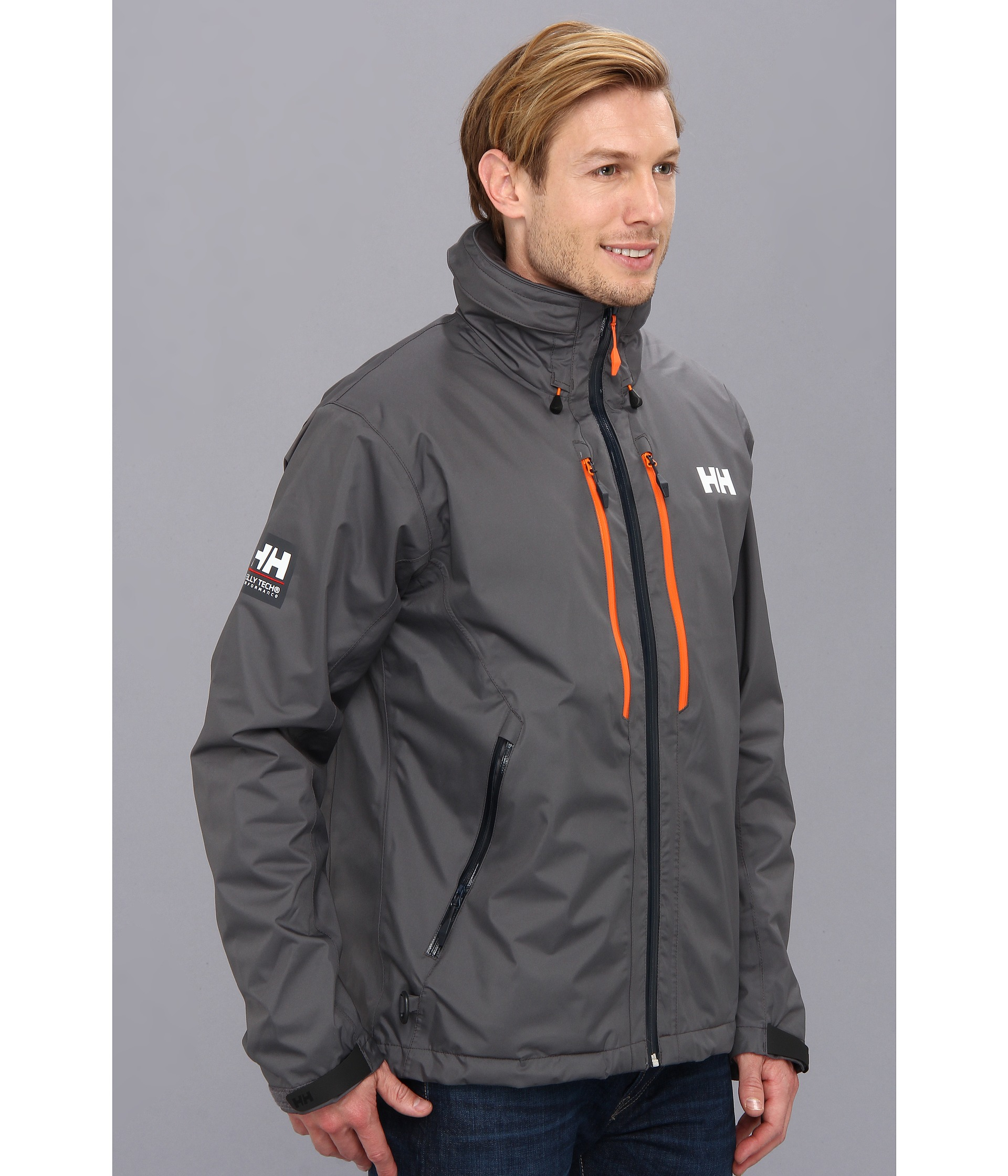 Helly Hansen Crew H2flow Jacket in Charcoal (Gray) for Men - Lyst