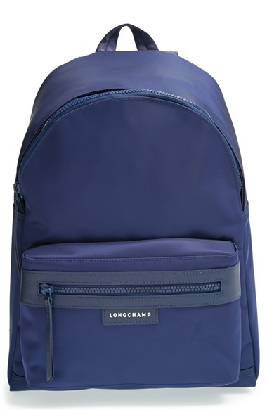 Longchamp &#39;le Pliage Neo&#39; Nylon Backpack in Blue | Lyst