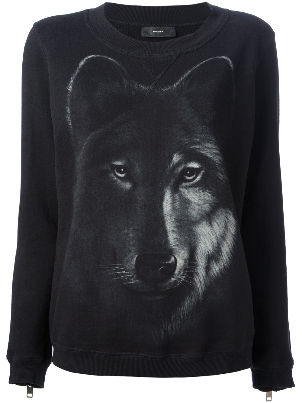 wolf print sweatshirt
