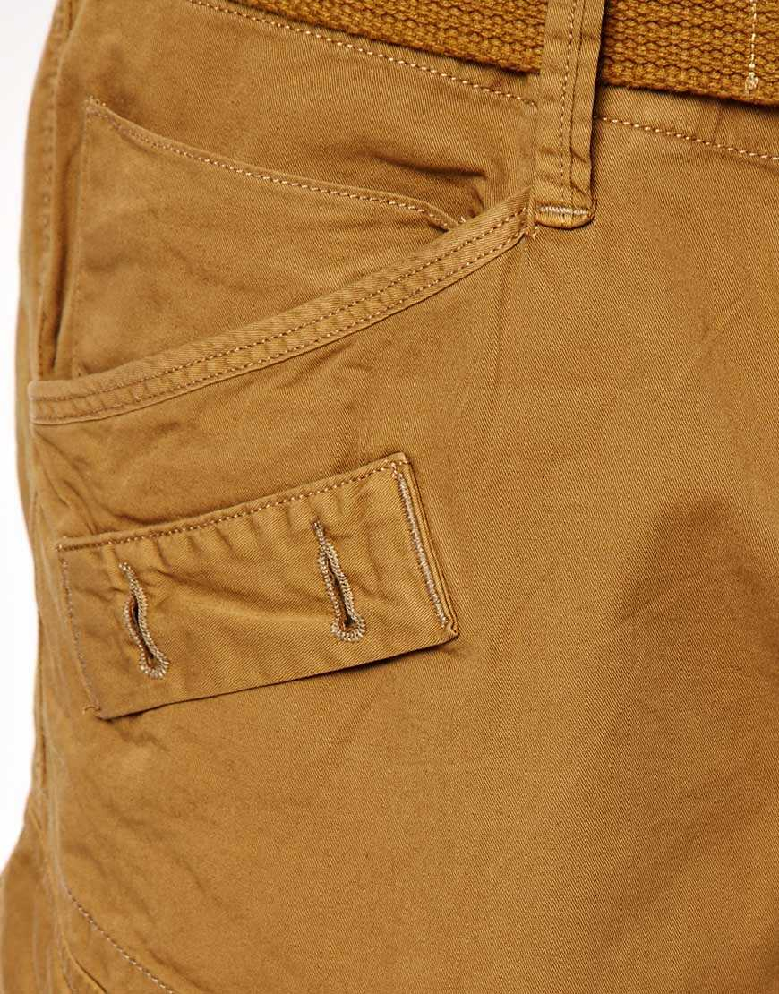 G-Star RAW G Star Cargo Pants Rovic Loose with Belt in Brown for Men | Lyst