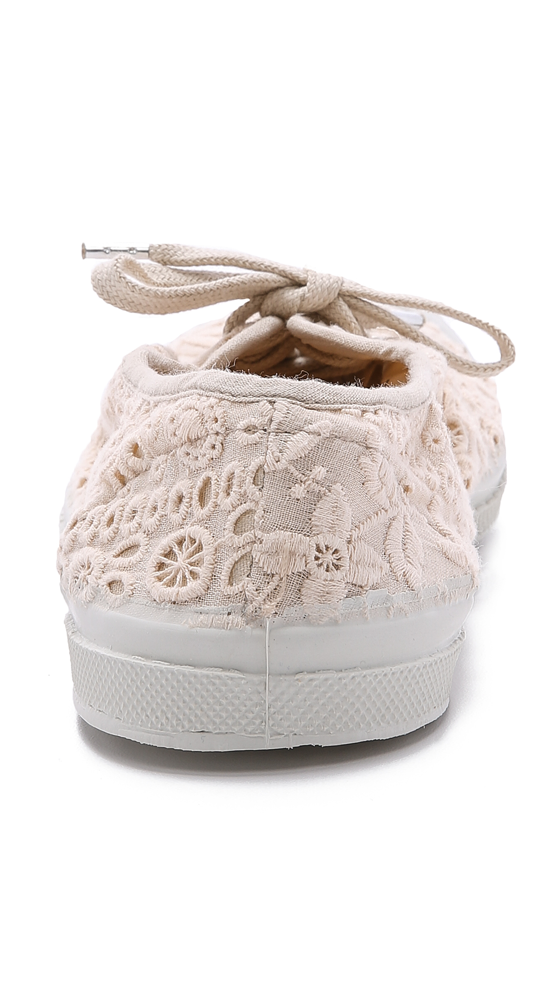 Bensimon Tennis Broderie Anglaise Sneakers - Coral in Powder (Natural) -  Lyst
