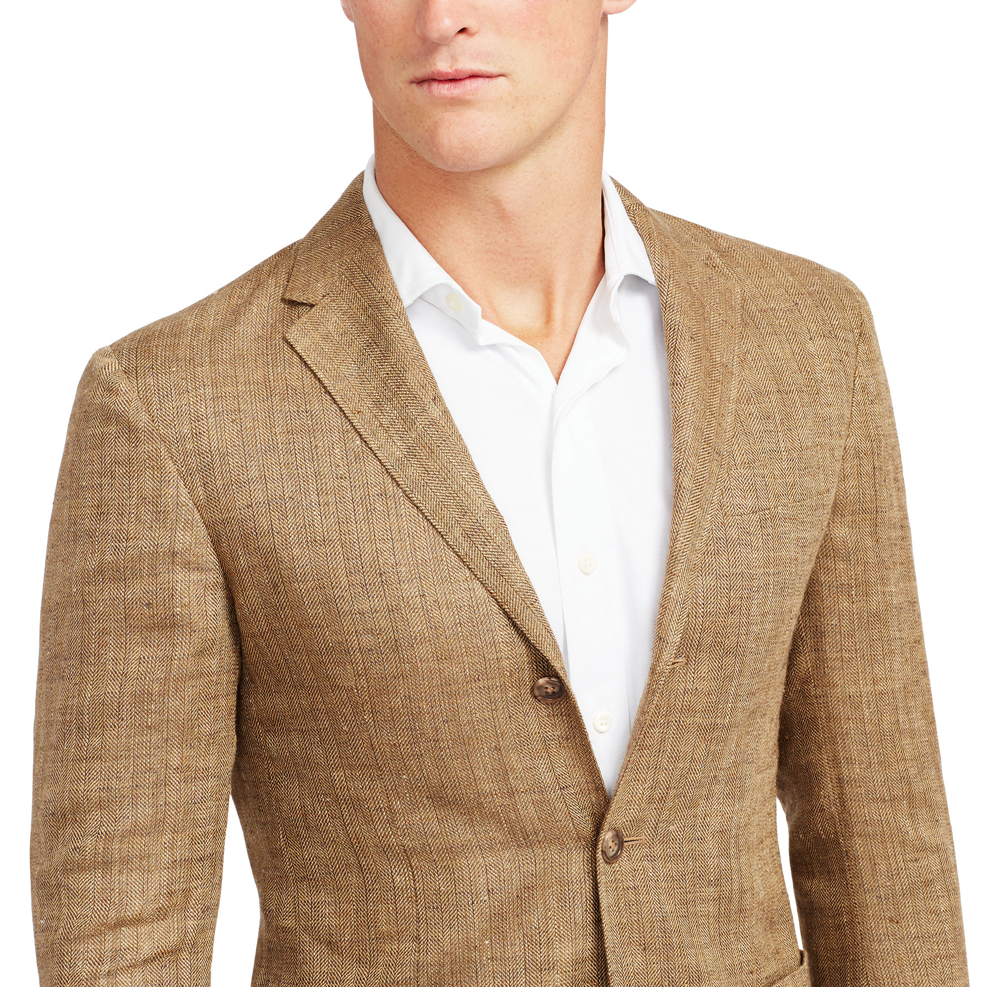 Polo Ralph Lauren Polo Silk-linen Sport Coat in Brown for Men - Lyst