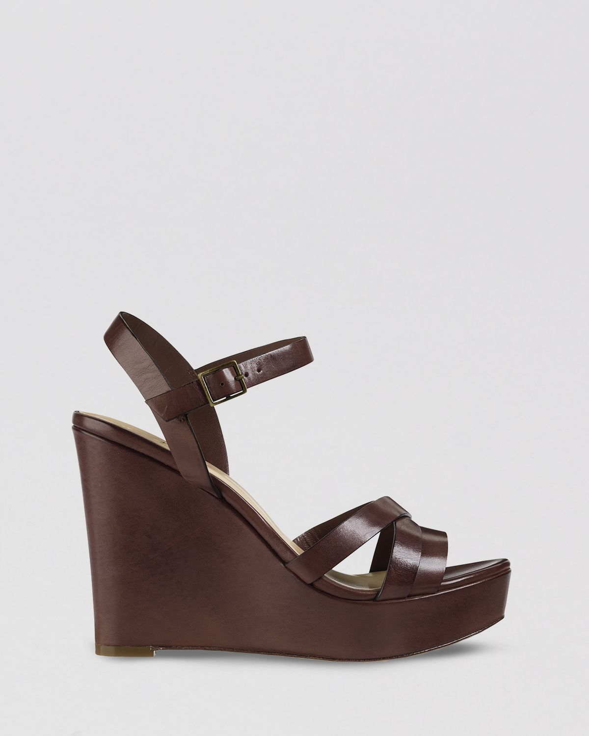 cole haan open toe wedge heels