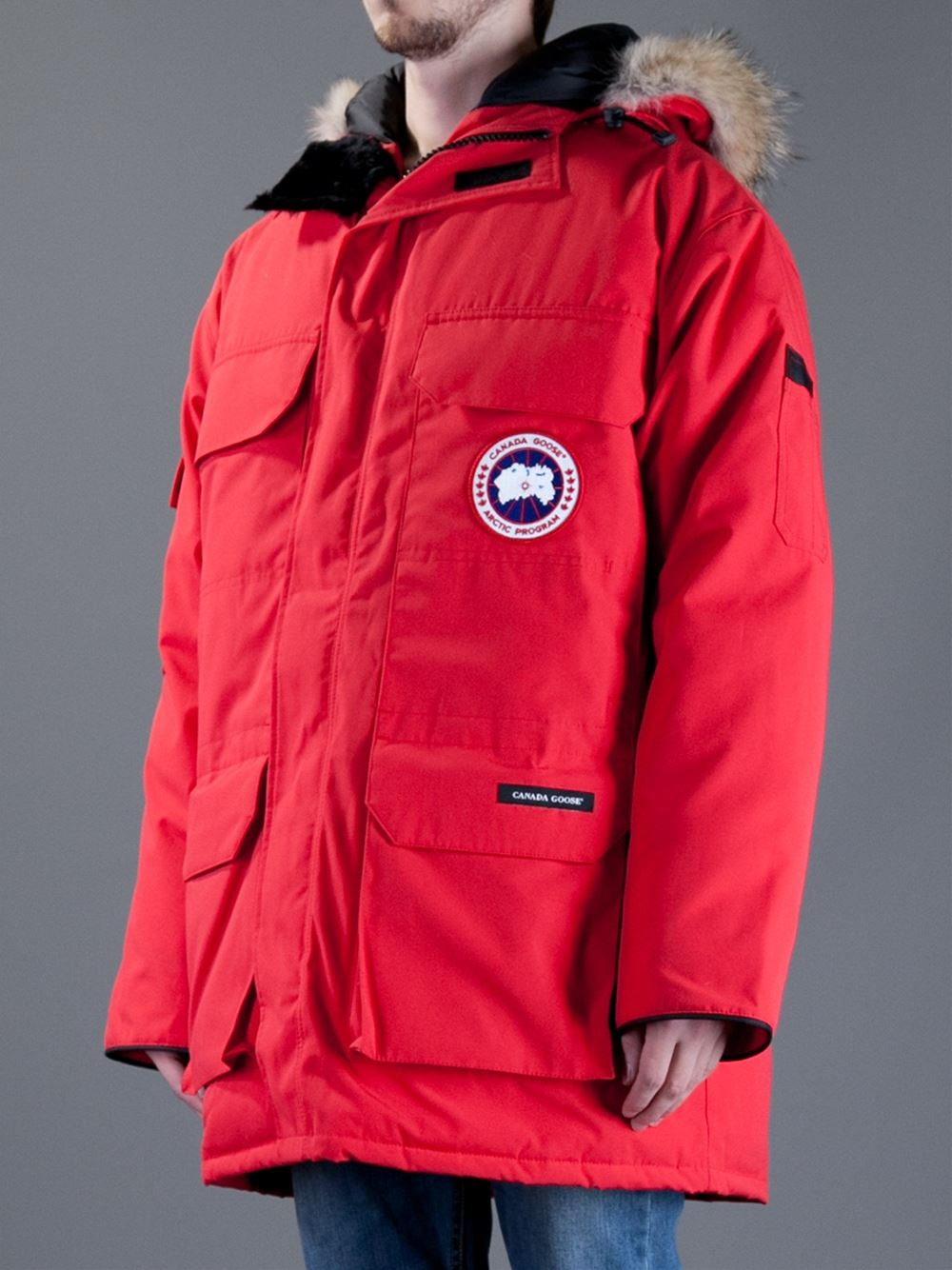 Canada Goose Parka Coat in Red for Men Lyst
