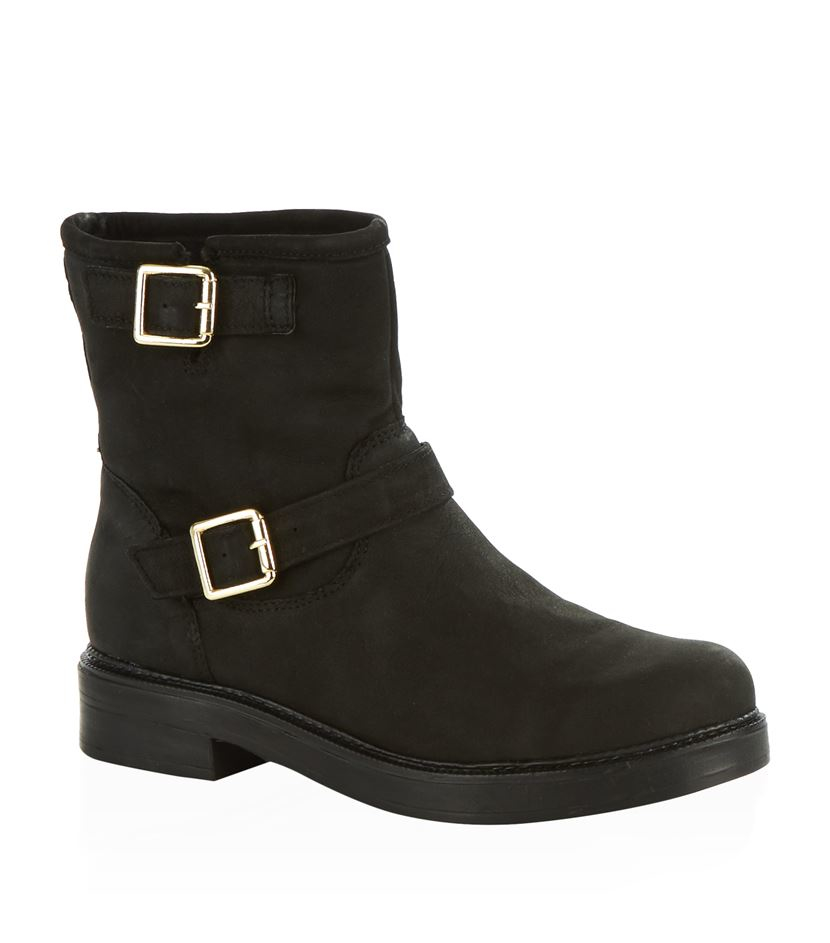 nubuck biker boots