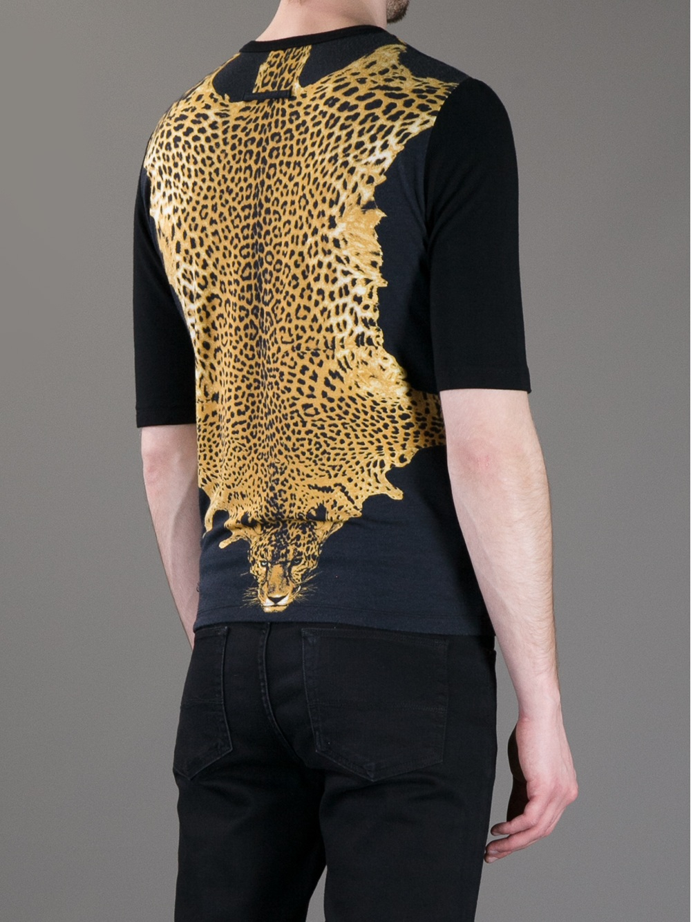 Jean paul gaultier Leopard Print T-shirt in Brown for Men | Lyst