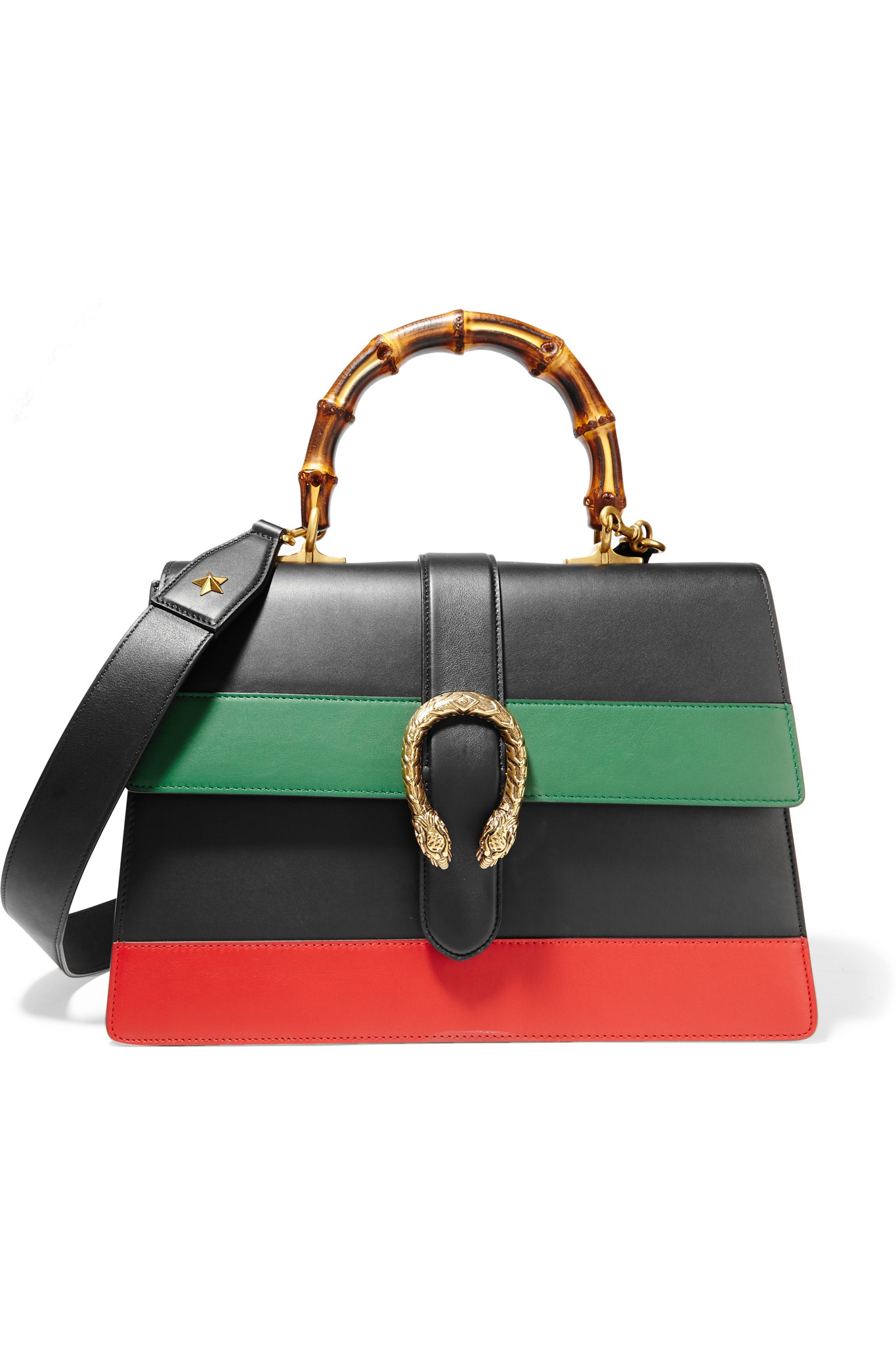 Gucci Dionysus Large Paneled Leather Shoulder Bag in Black - Lyst