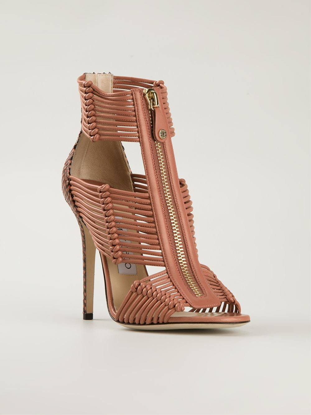 Jimmy choo 'Kattie' Sandals in Brown | Lyst