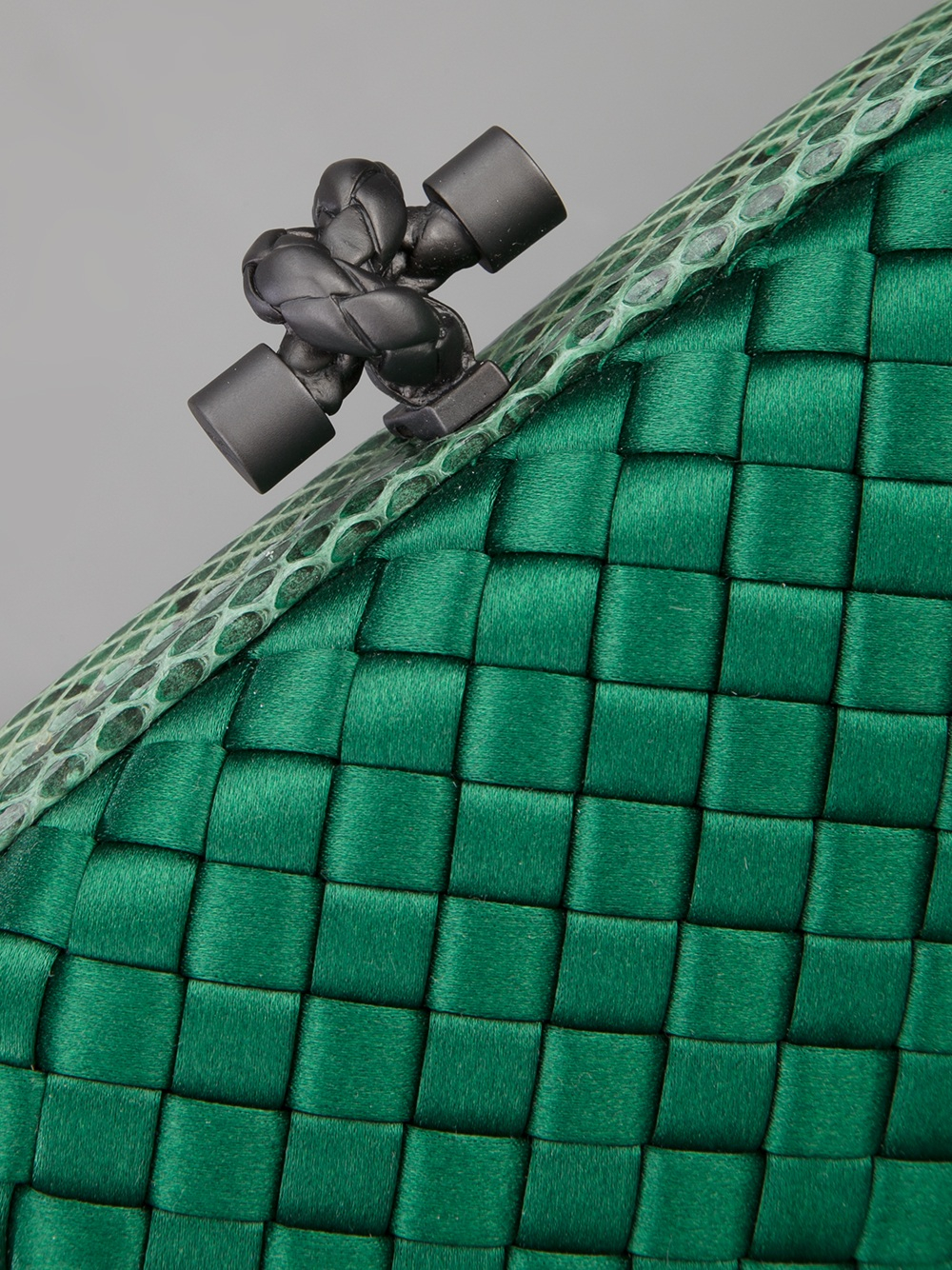 Bottega Veneta Woven Clutch Bag in Green - Lyst