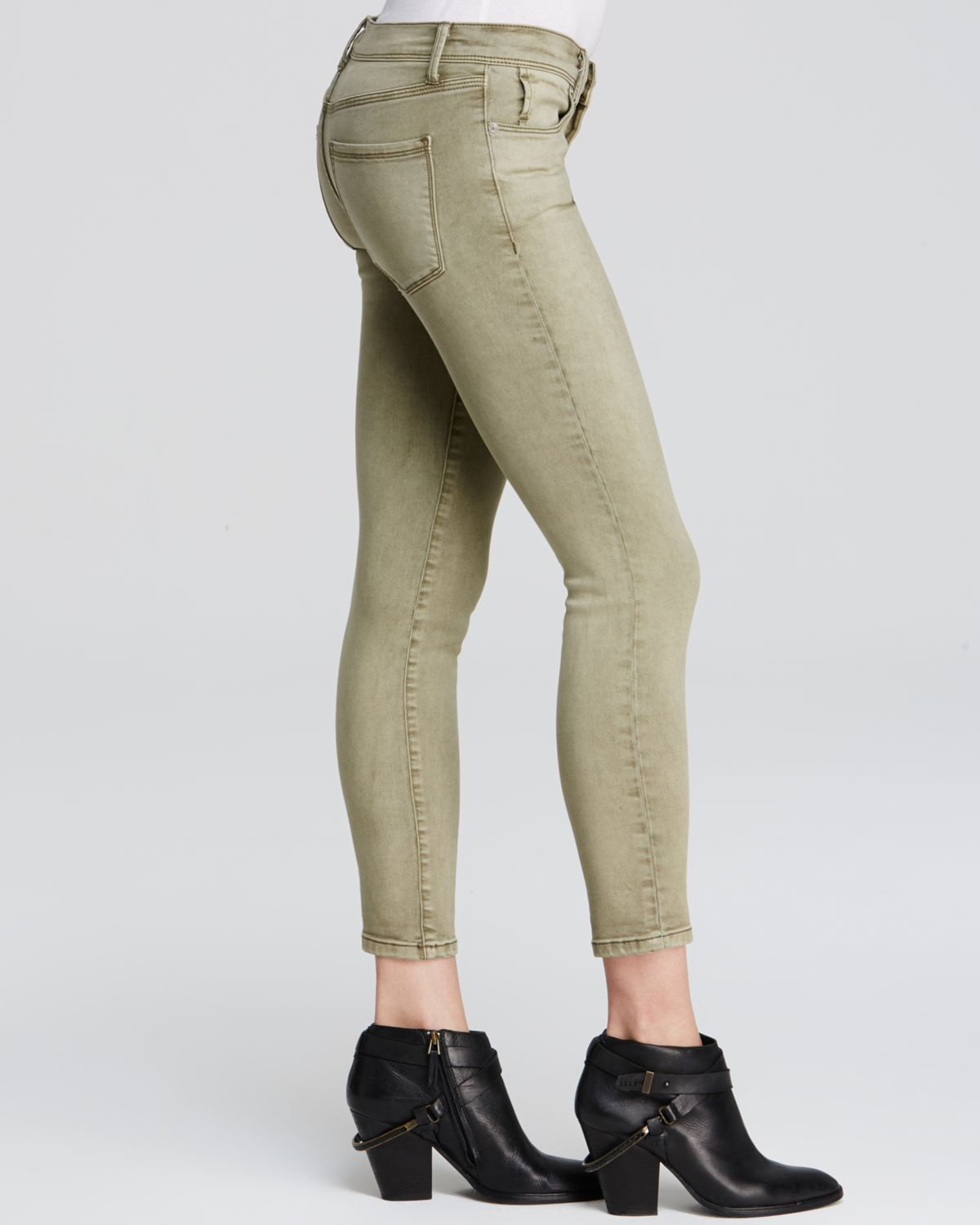 free people green jeans