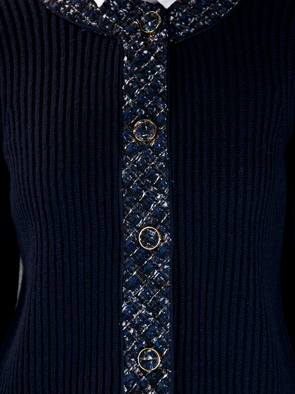 tory burch tweed trim cardigan