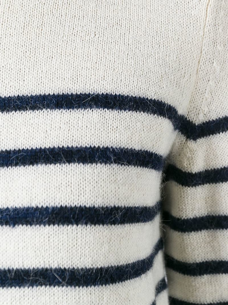 Lyst - A.P.C. Breton Stripe Sweater in Natural