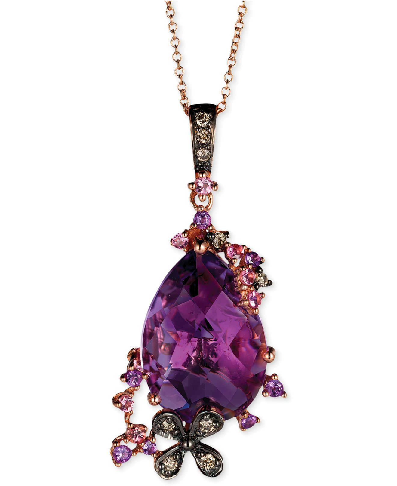 Le vian Multistone (53/8 Ct. T.w.) And Chocolate Diamond (1/10 Ct. T