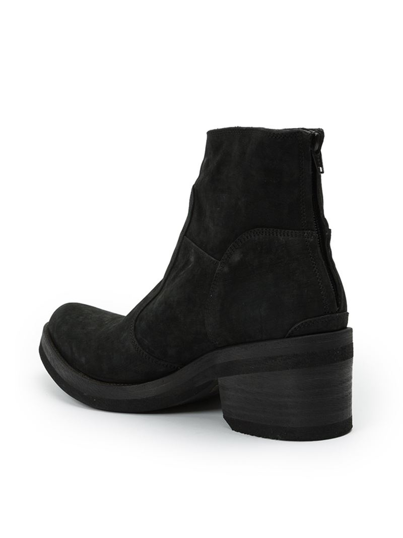 Haider Ackermann Distressed Ankle Boots in Black for Men