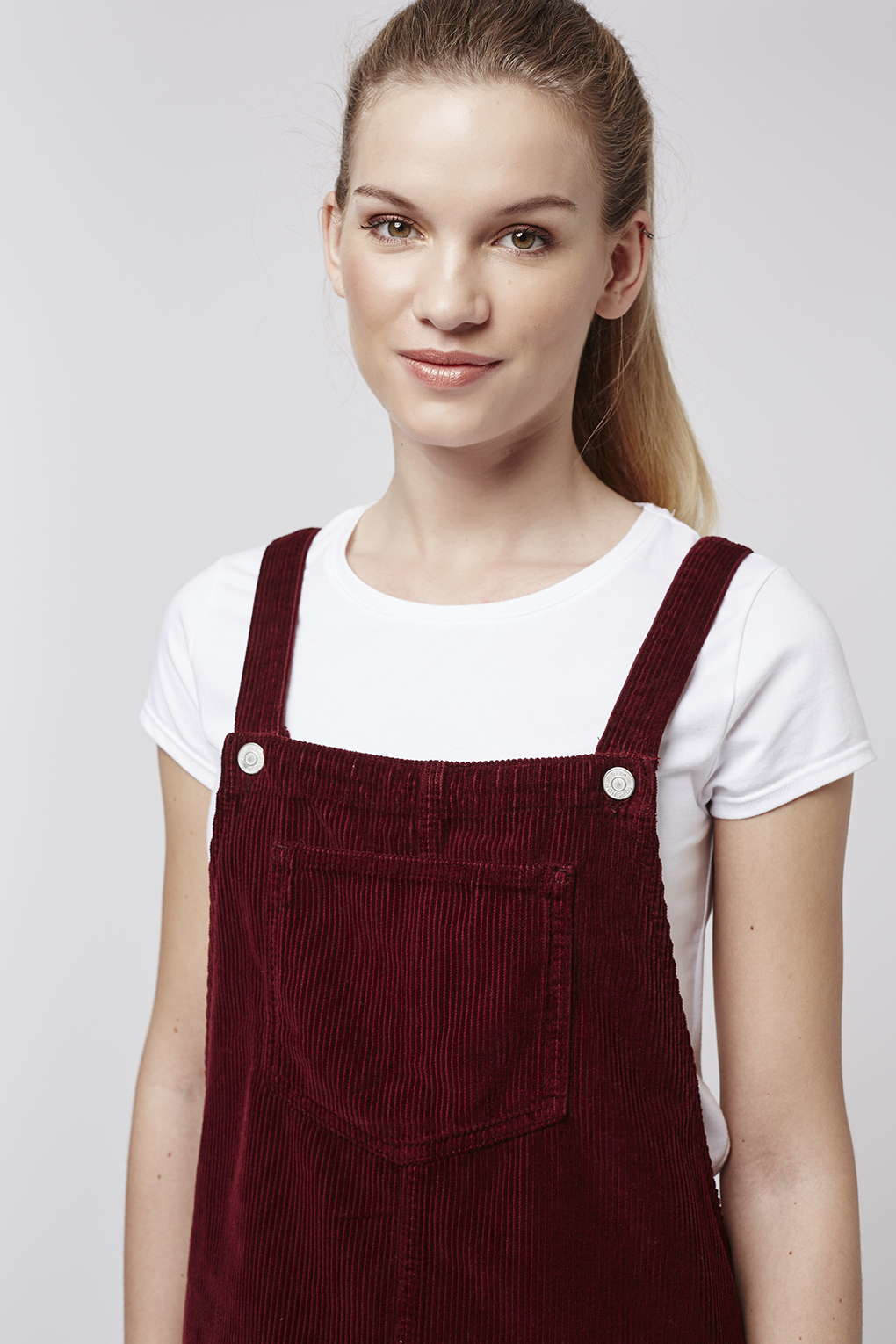 tall cord pinafore dress