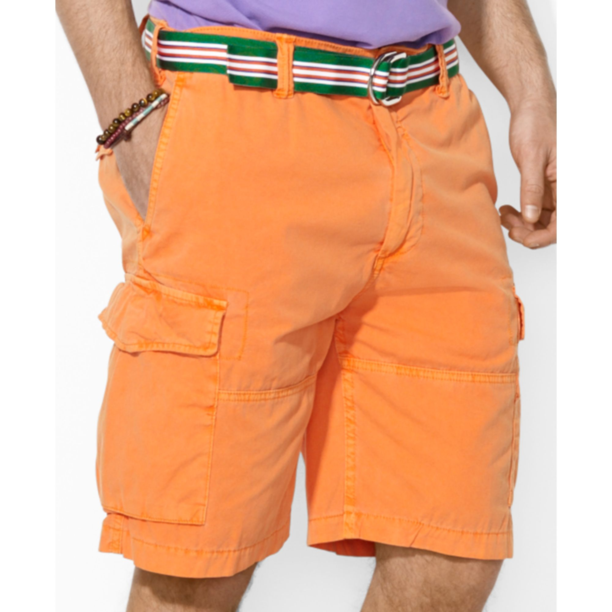 Ralph Lauren Polo Relaxedfit Corporal Cargo Shorts in Orange for Men | Lyst