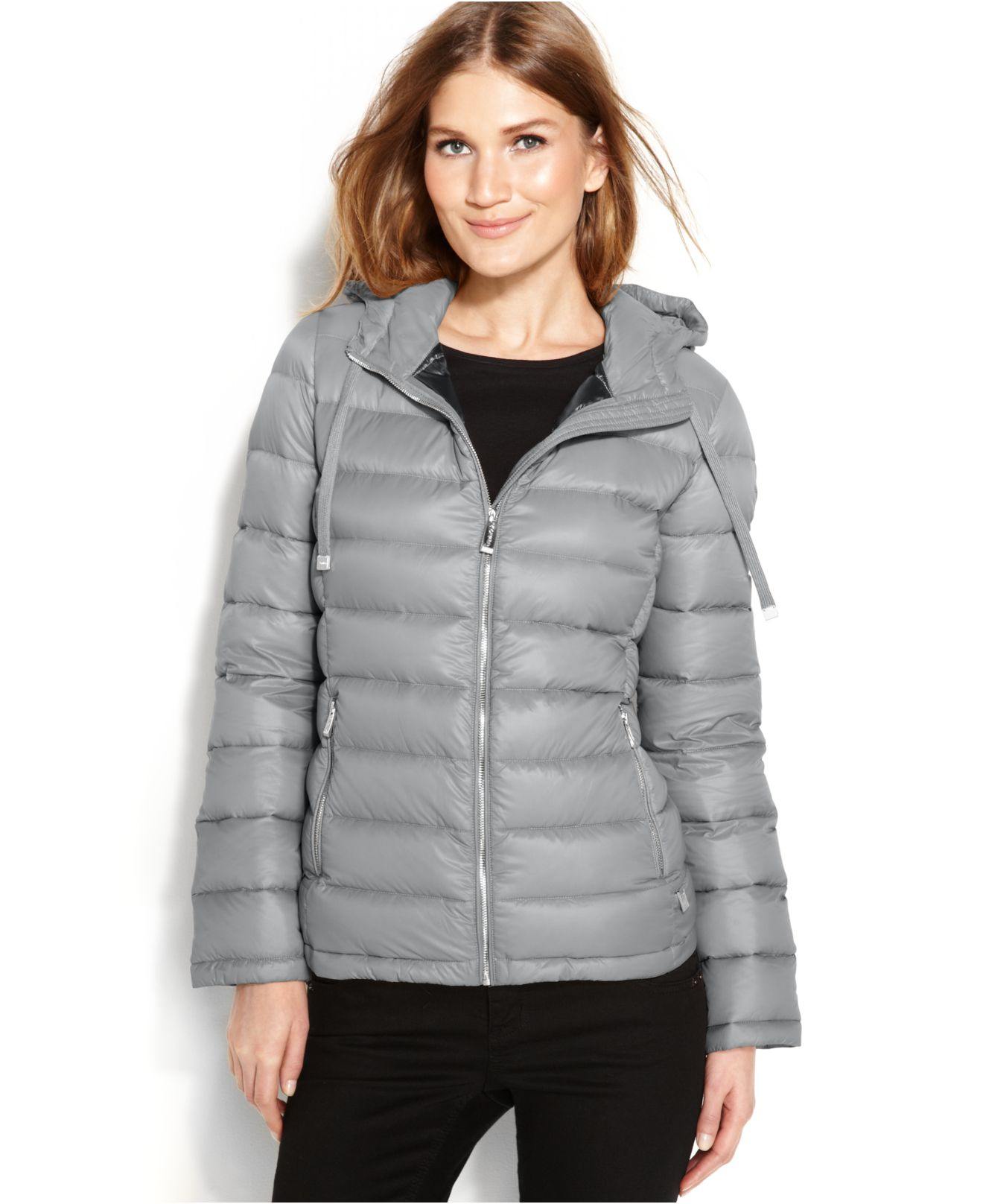 calvin klein coat grey