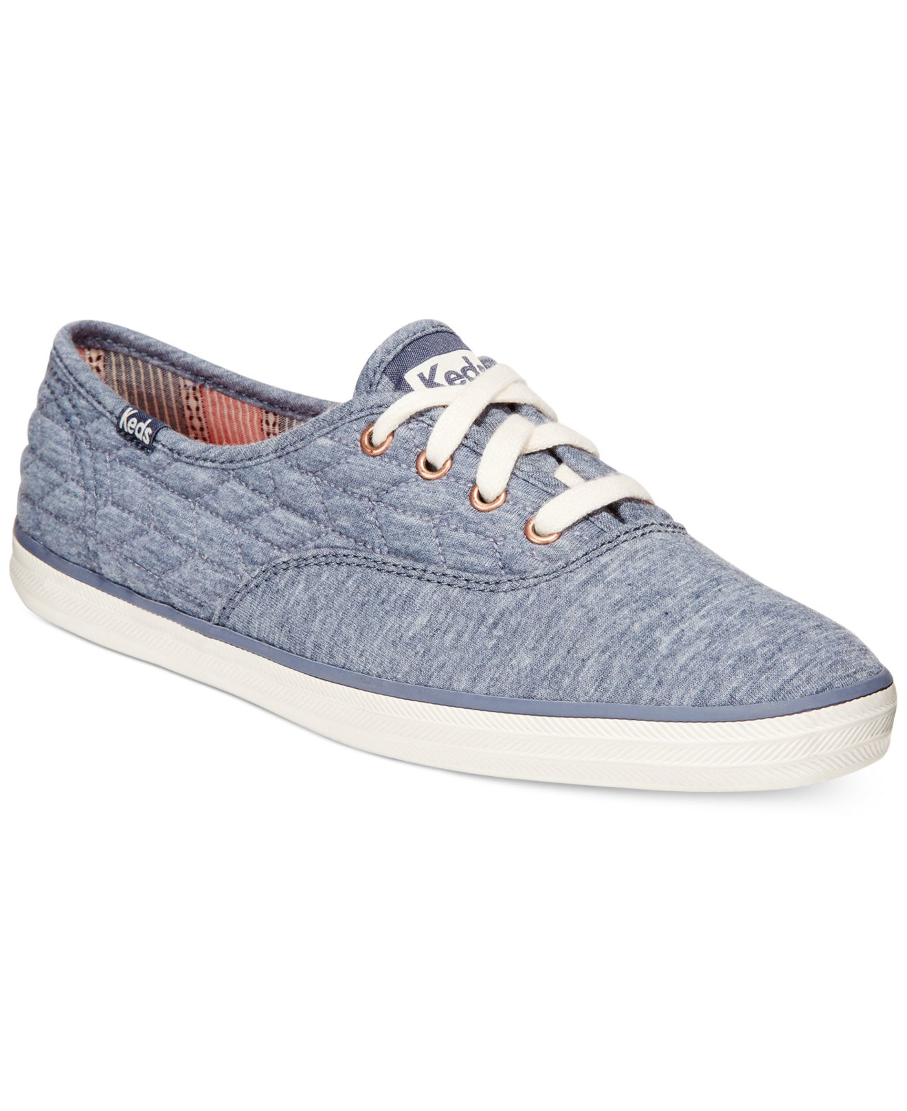 Lyst Keds Women's Quilted Jersey Champion Sneakers in Blue