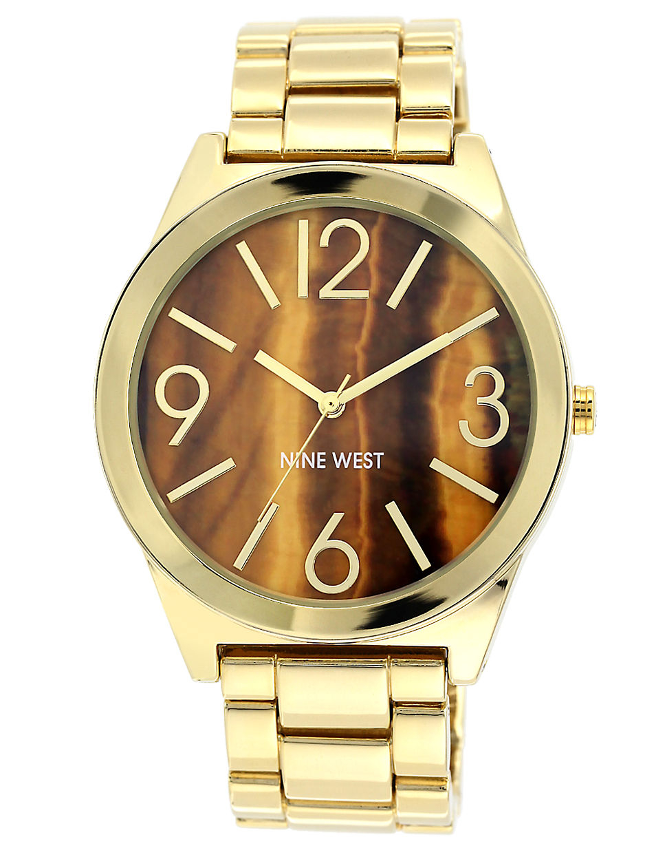 Nine West Ladies Goldtone And Gradient Neutral Bracelet Watch in Gold