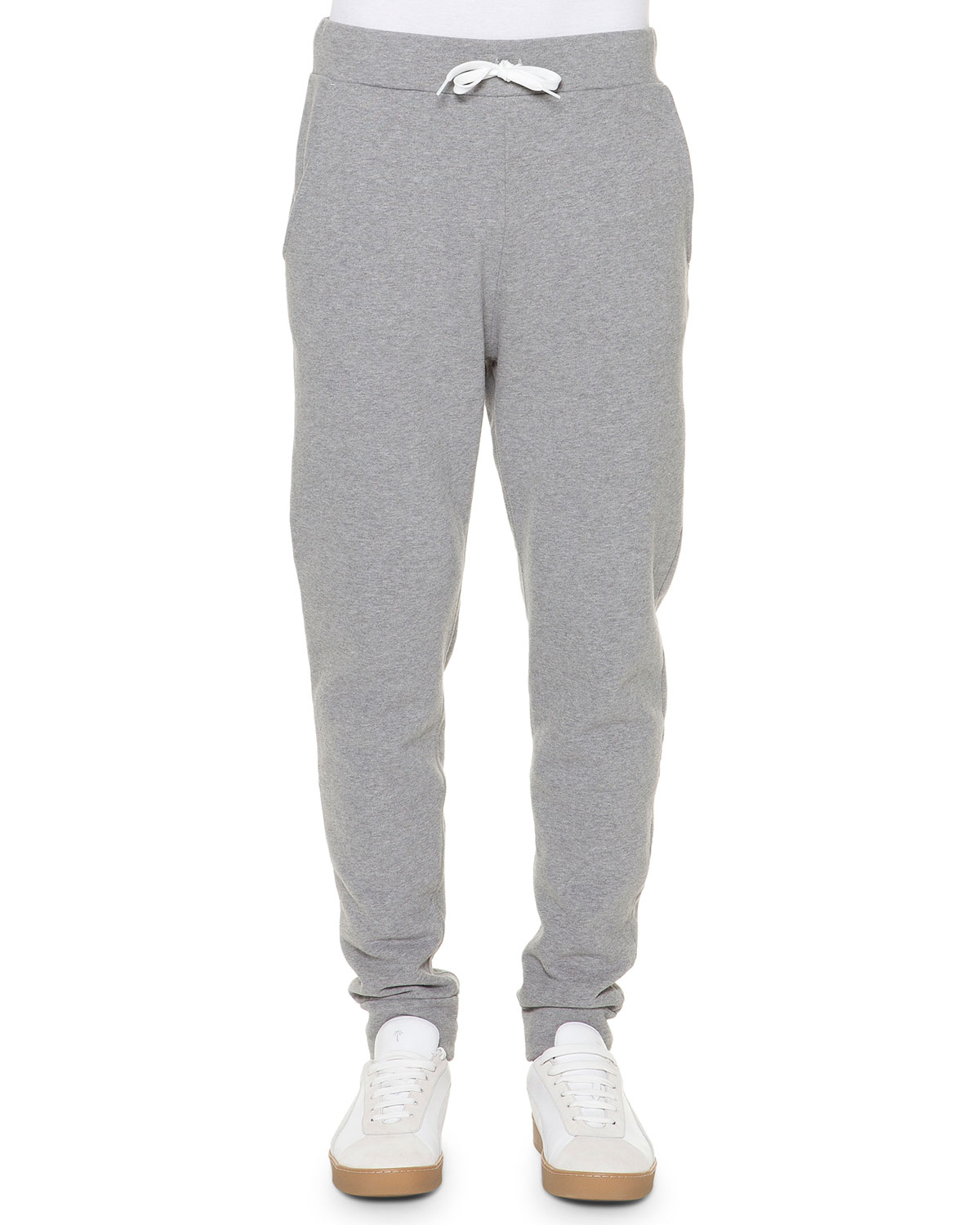 Lyst - Tomas Maier Lightweight Fleece Drawstring Sweatpants in Gray for Men