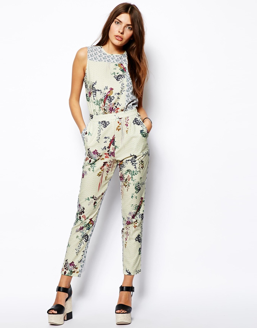women's floral jumpsuits