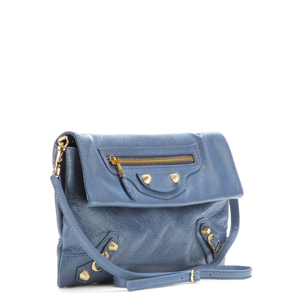 Balenciaga Giant 12 Envelope Clutch with Shoulder Strap in Blue - Lyst