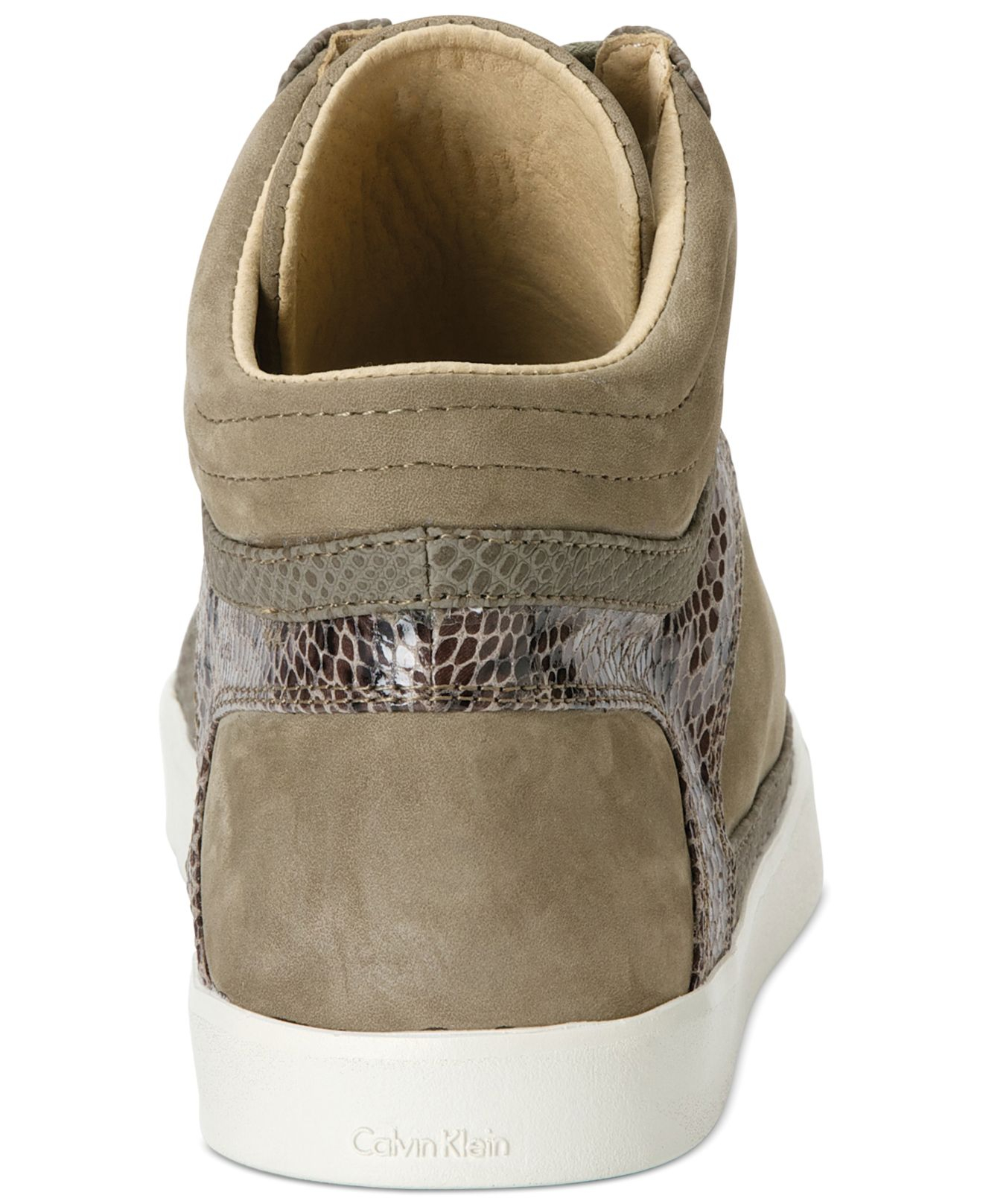 calvin klein trainers green