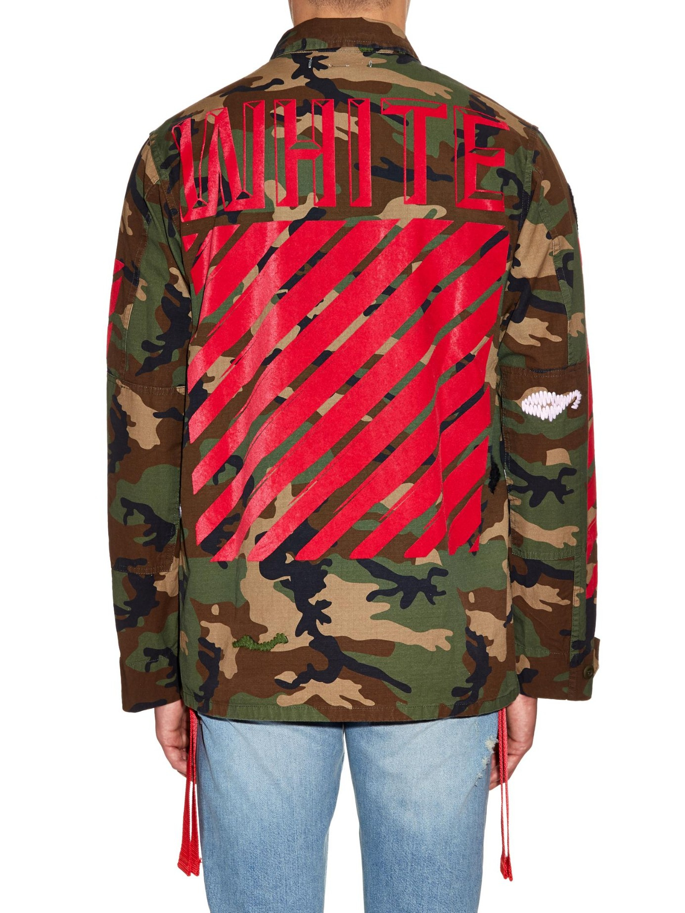 Off-White c/o Virgil Abloh Cotton Camouflage Sport Jacket in Green for Men  | Lyst Canada