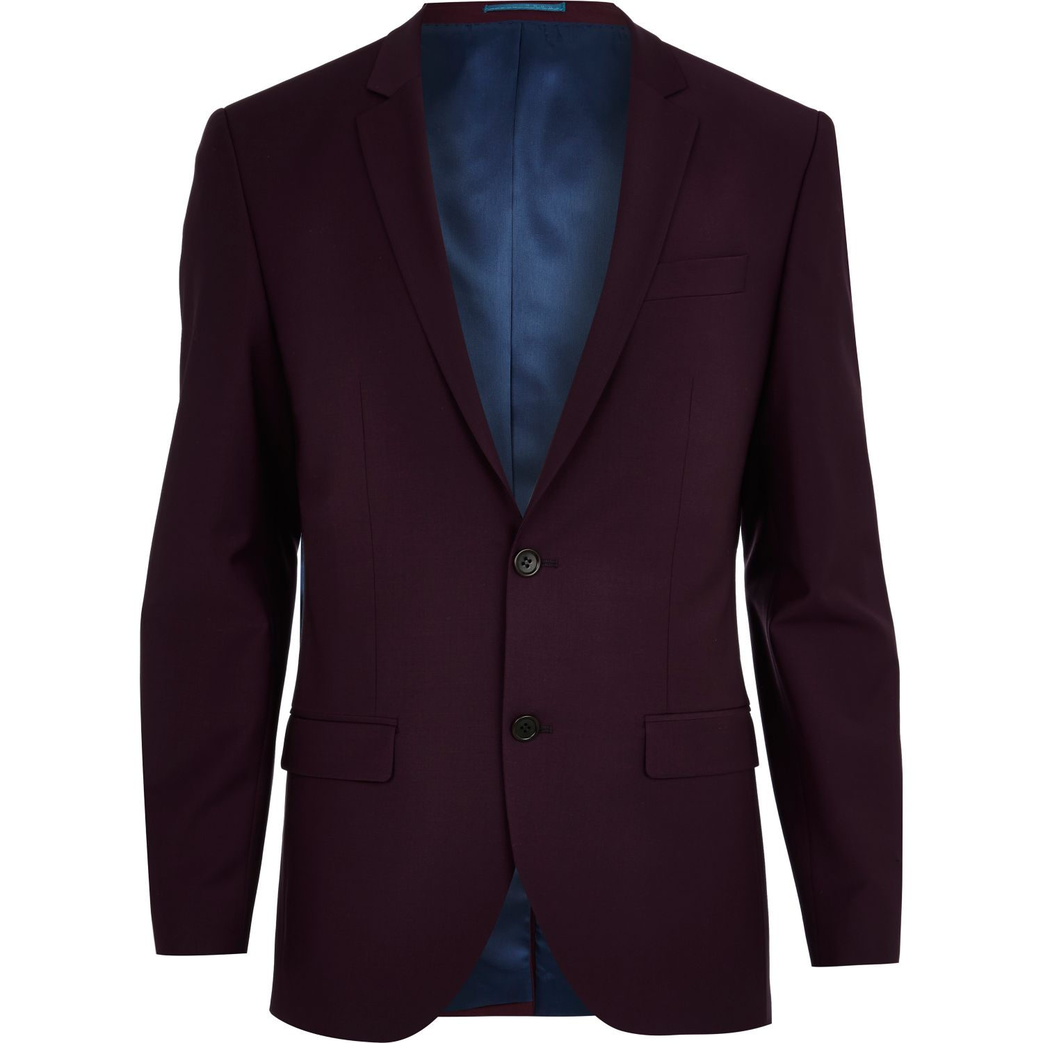River island Plum Slim Suit Jacket in Purple for Men (plum) | Lyst