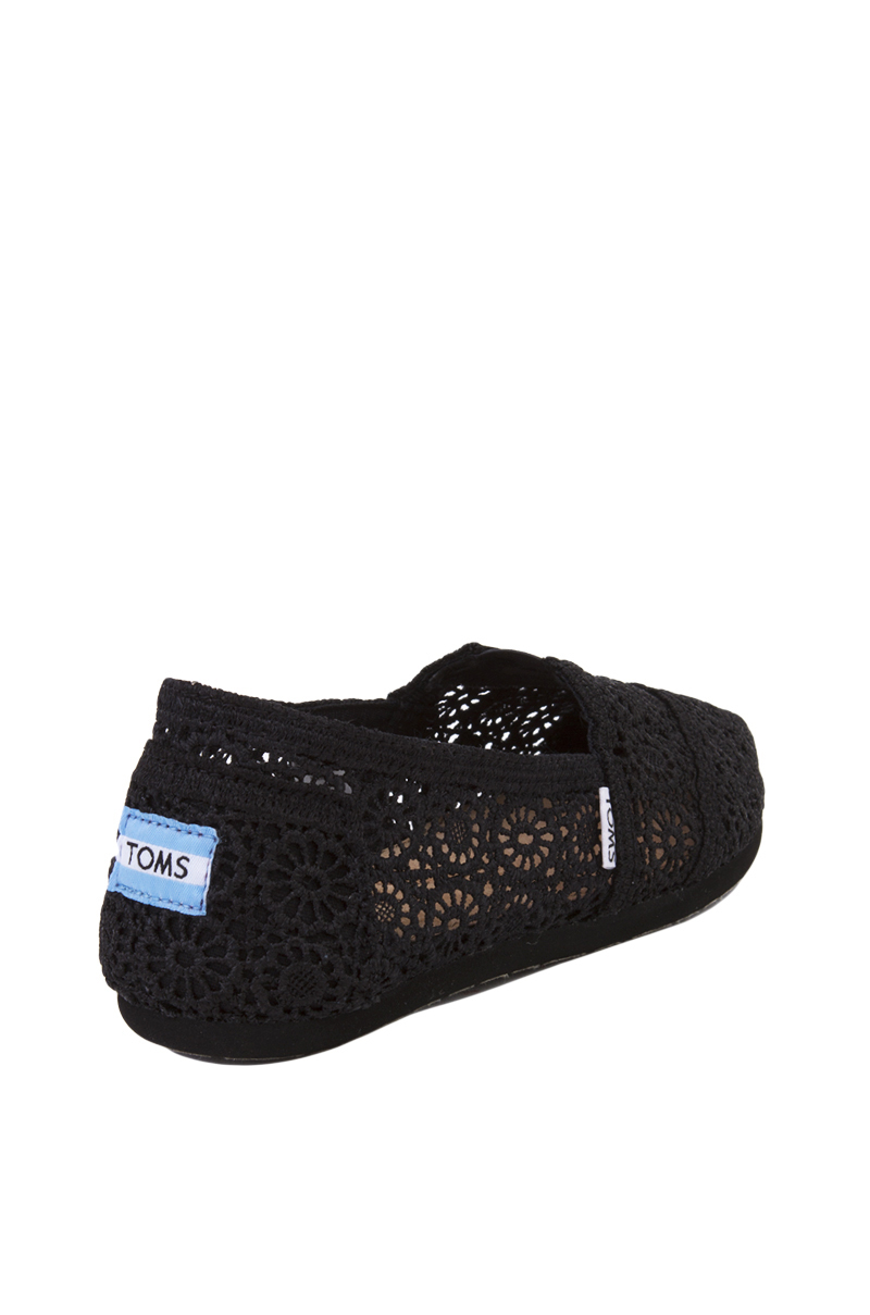 black moroccan crochet women's classics