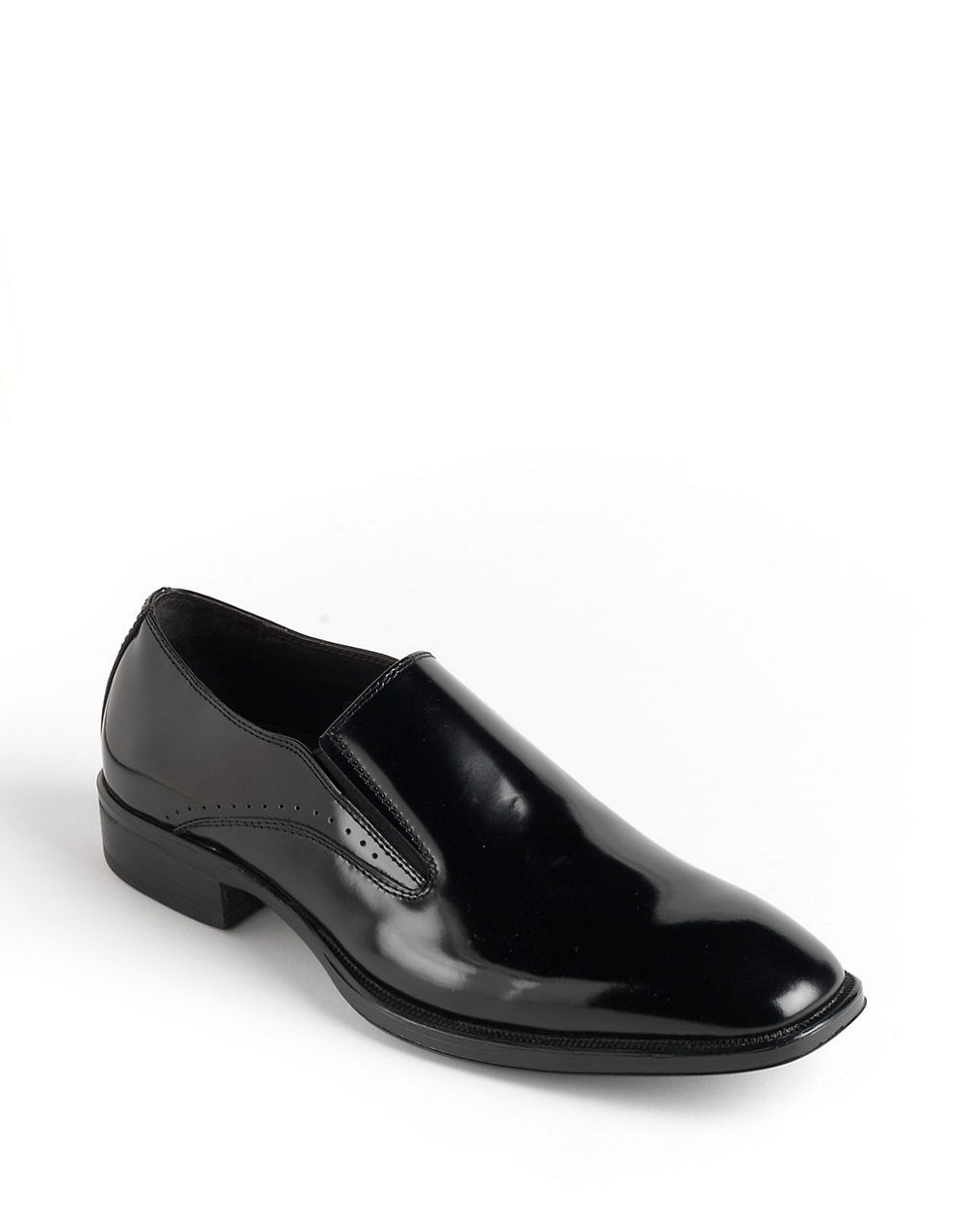 Lyst - Johnston & murphy Birchett Leather Slip-On Dress Shoes in Black ...