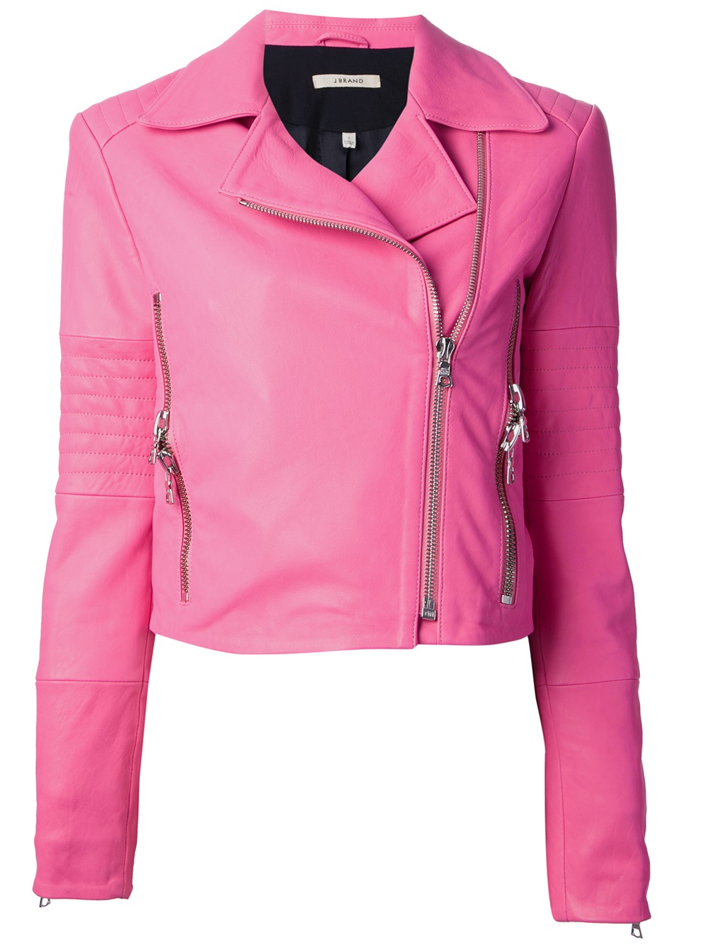 Lyst - J Brand Biker Jacket in Pink