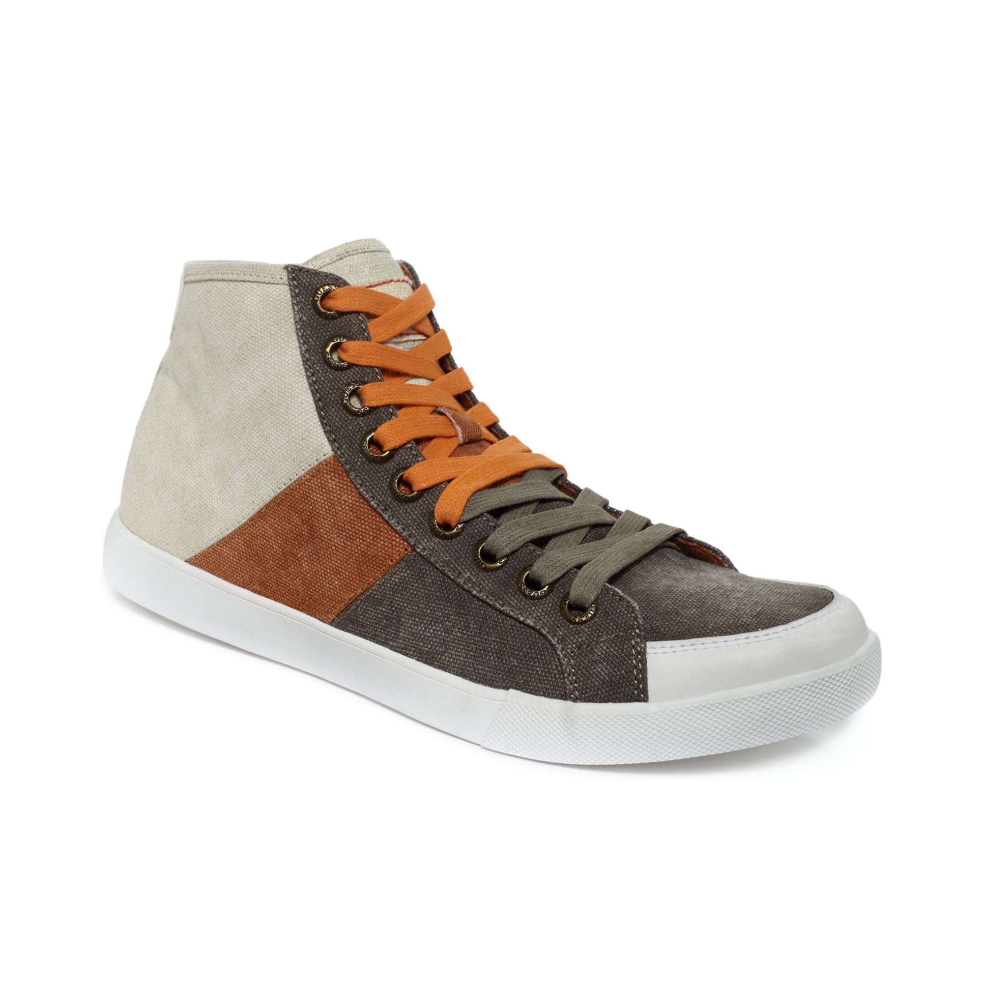 brown guess sneakers