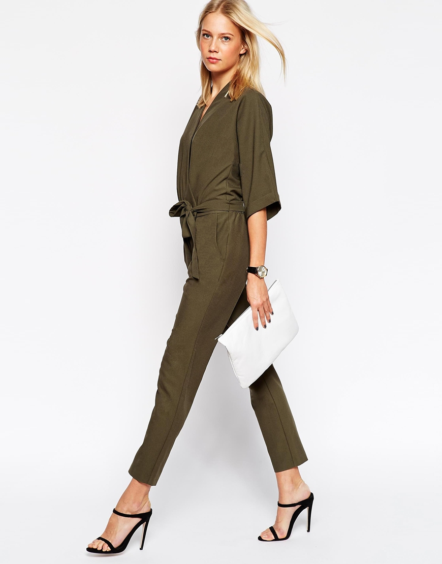 asos khaki jumpsuit