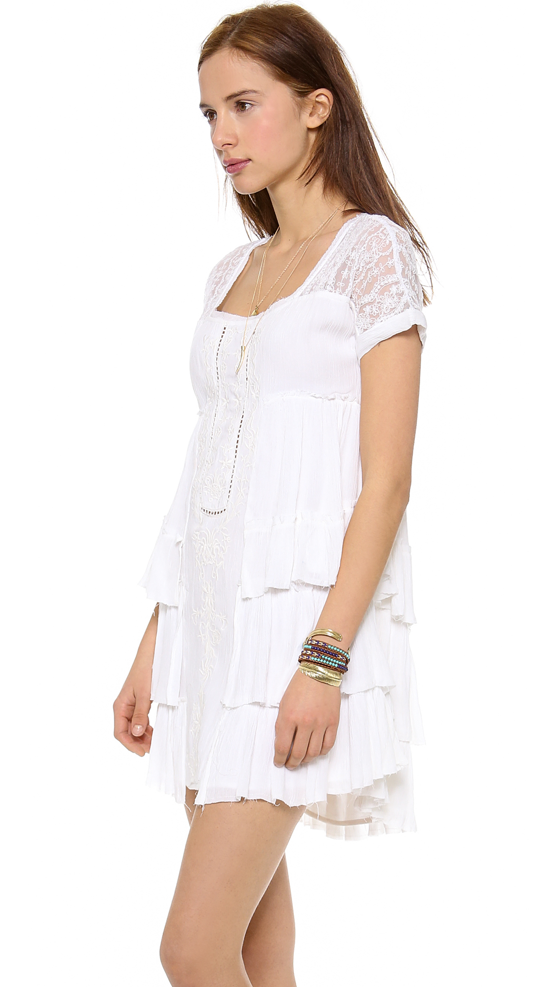 free people white short dress
