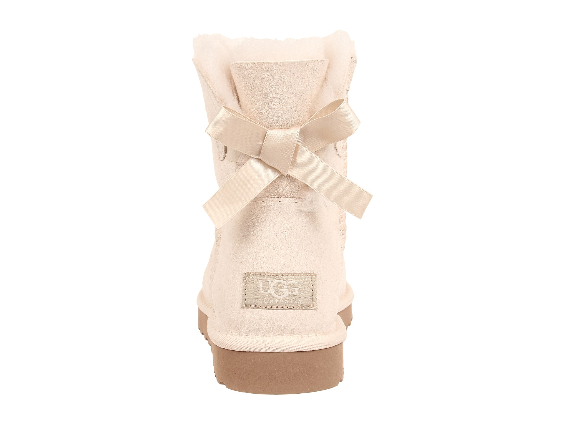 white uggs with bows