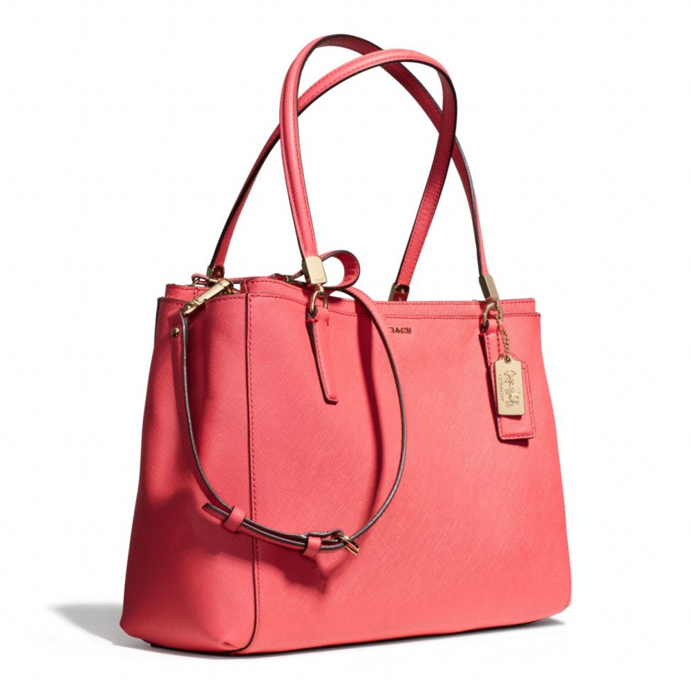 Lyst - Coach Madison Christie Carryall in Saffiano Leather in Red