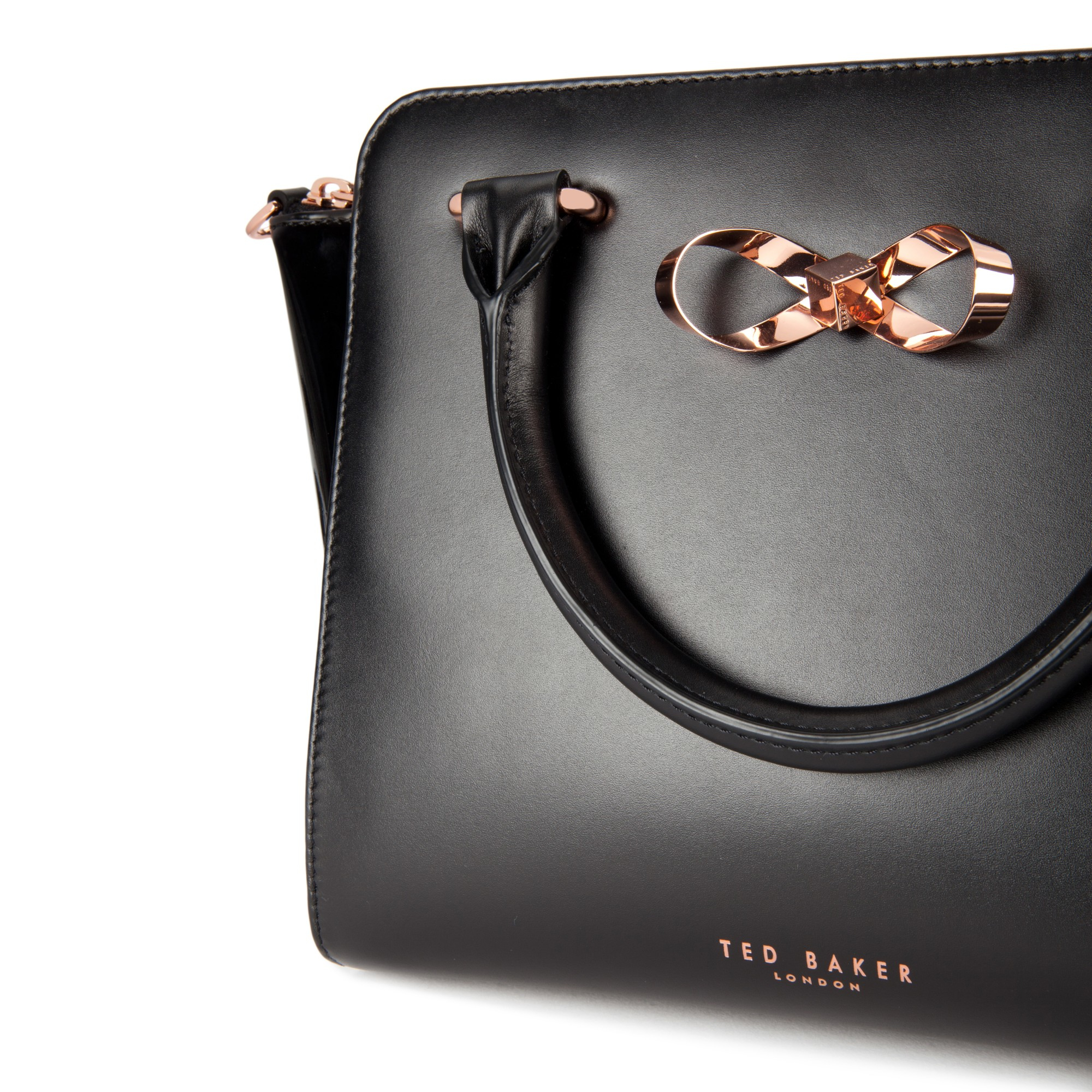 Ted Baker Paiton Bow Leather Tote Bag in Black Lyst