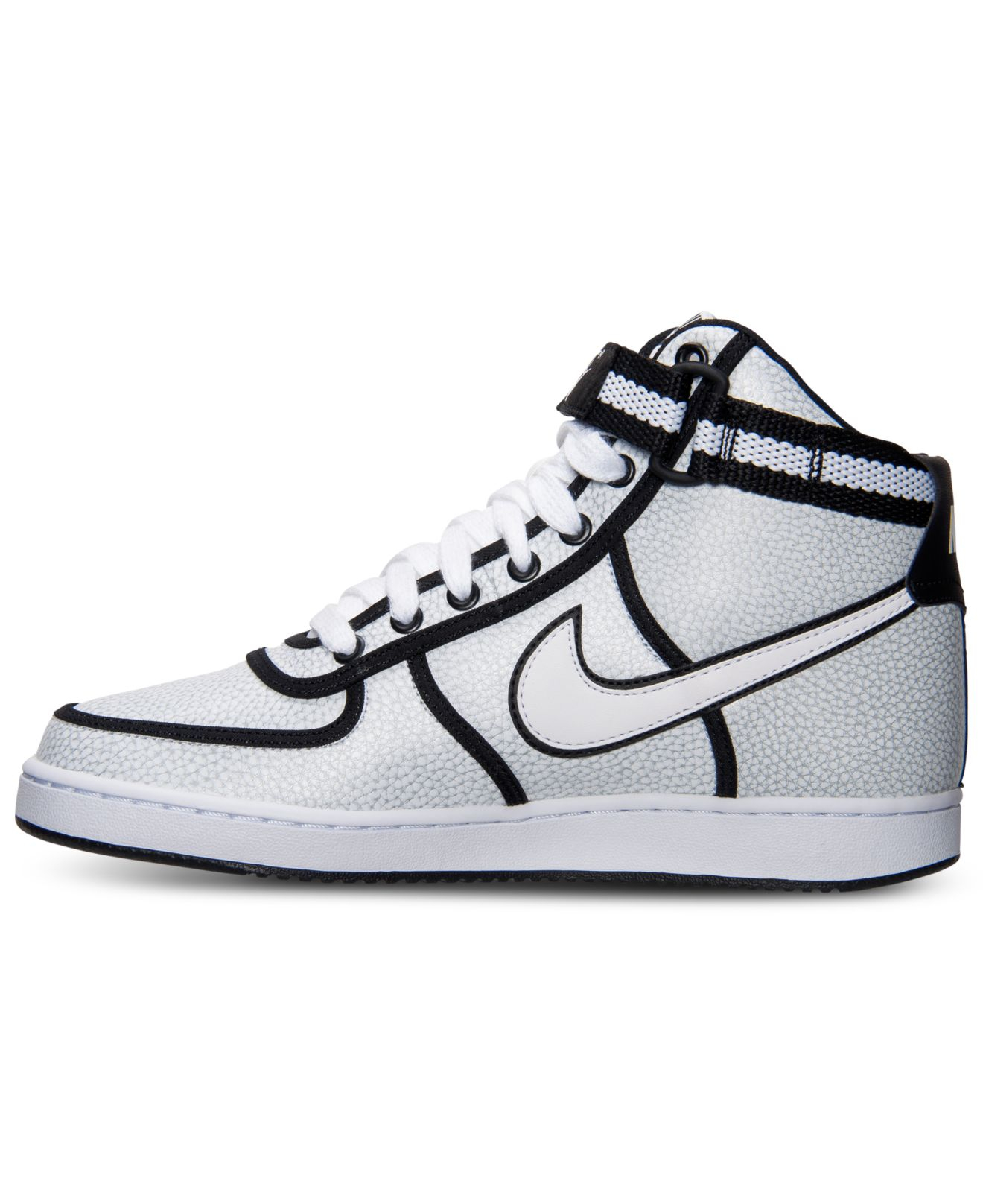 Nike Men'S Vandal High Casual Sneakers From Finish Line in White/White ...