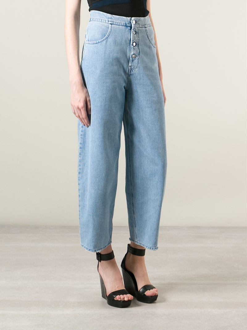 mm6 wide leg jeans