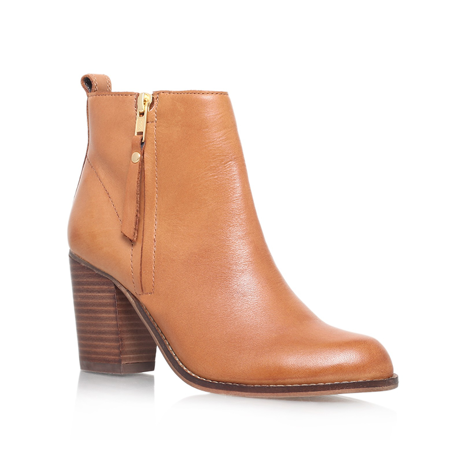 Carvela Kurt Geiger Tanga Block Heeled Ankle Boots in Brown | Lyst Canada