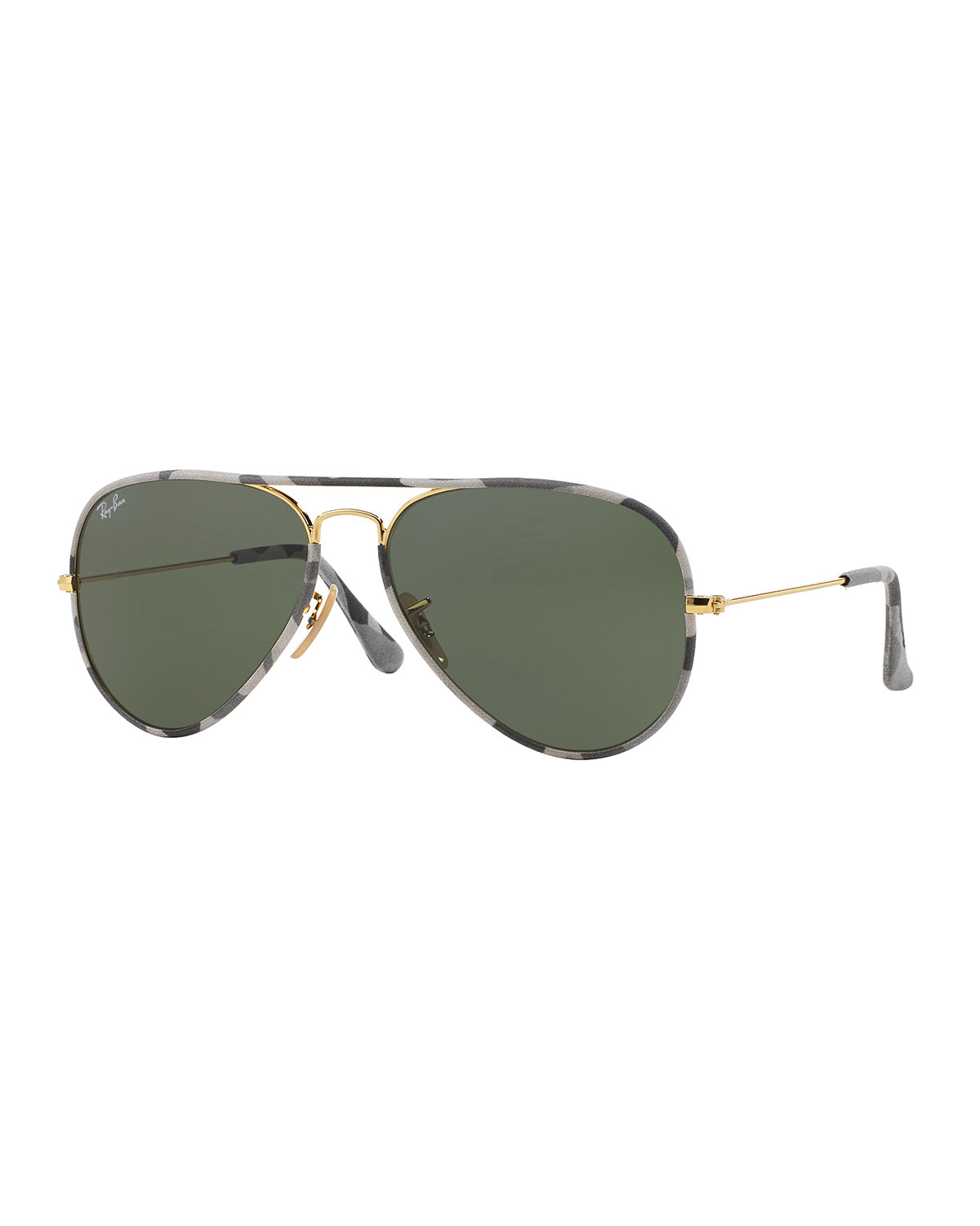 ray ban grey original aviator sunglasses with camouflage grey product 0 422668045 normal