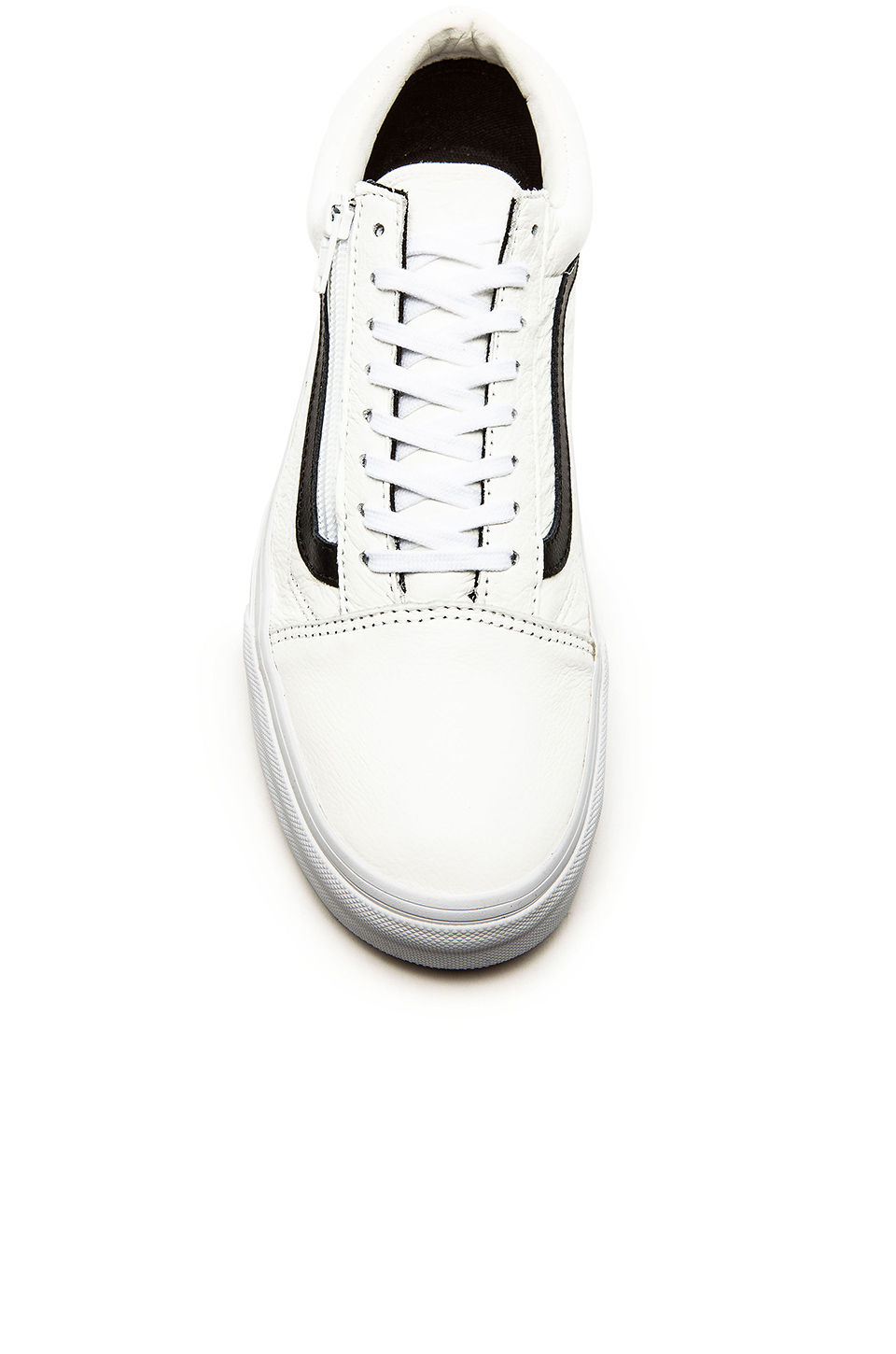 Vans Old Skool Zip Premium Leather in White for Men | Lyst
