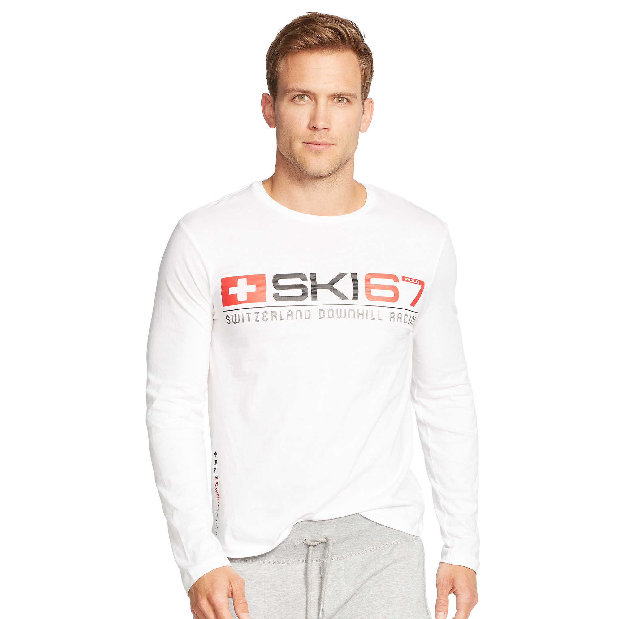 Download Polo Ralph Lauren Cotton Long-sleeve Graphic T-shirt in ...