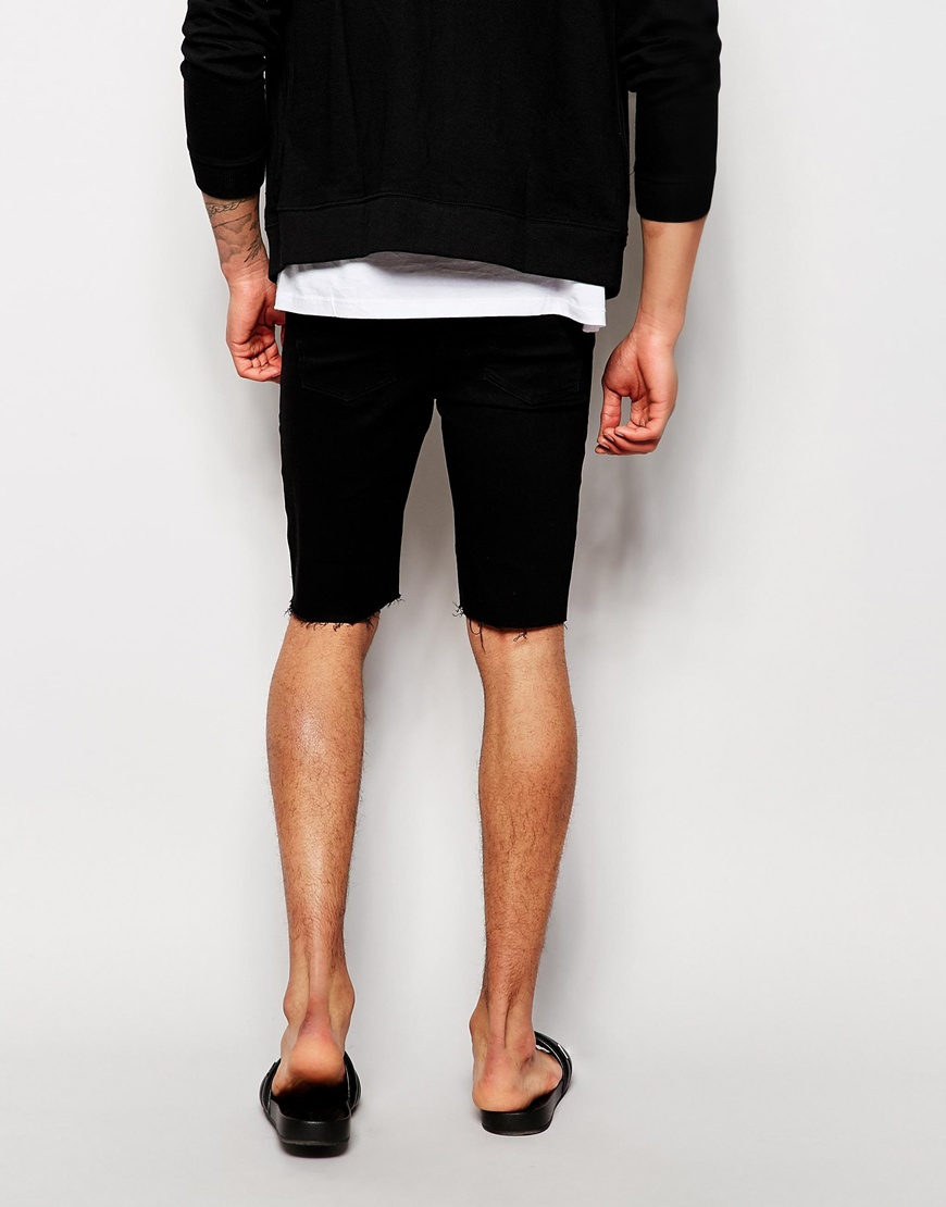 mens super skinny shorts