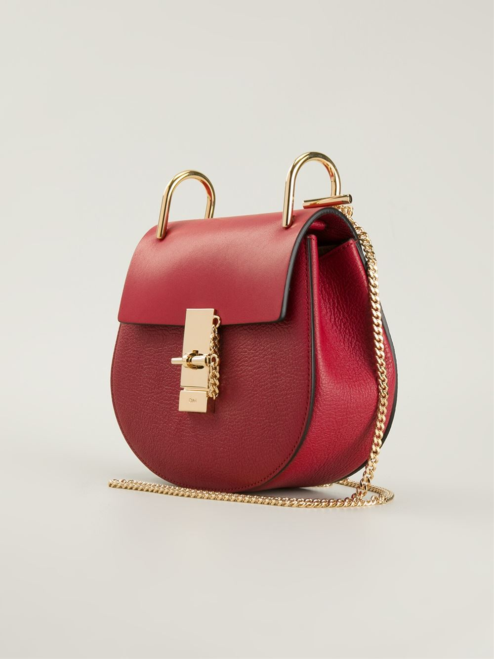 Chloé Drew Shoulder Bag in Red - Lyst