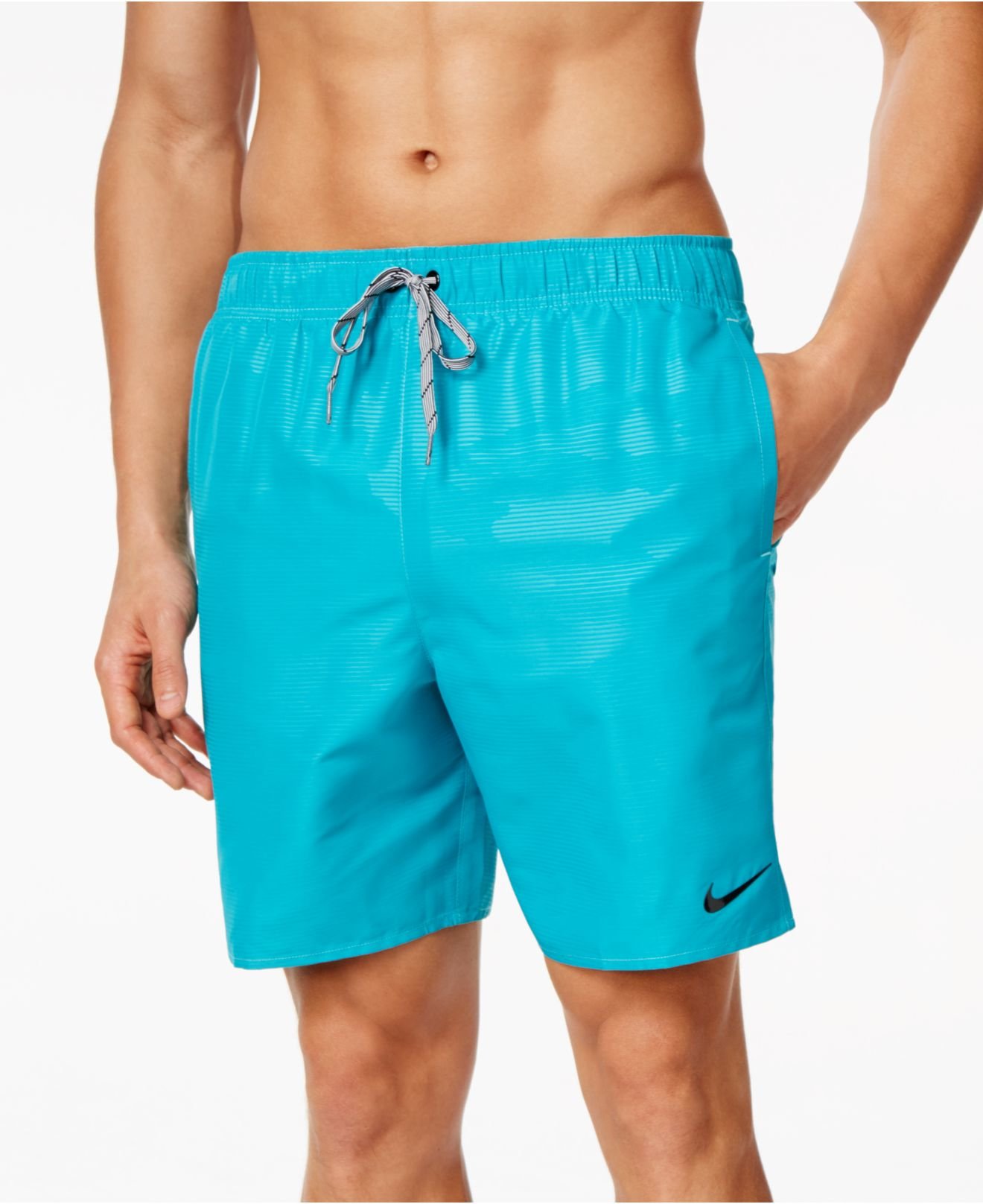 Lyst - Nike Performance Quick Dry Solid Swim Trunks in Blue for Men