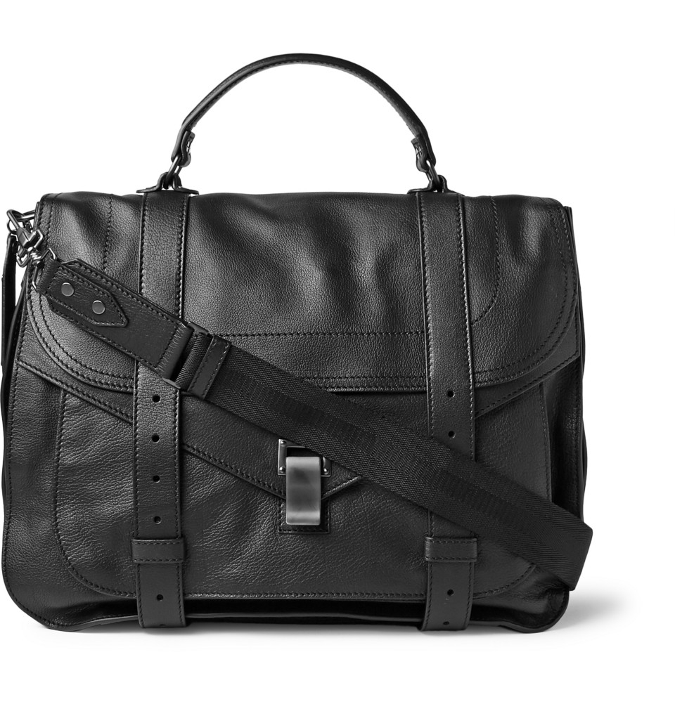 Proenza Schouler Ps1 Extra Large Leather Satchel in Black