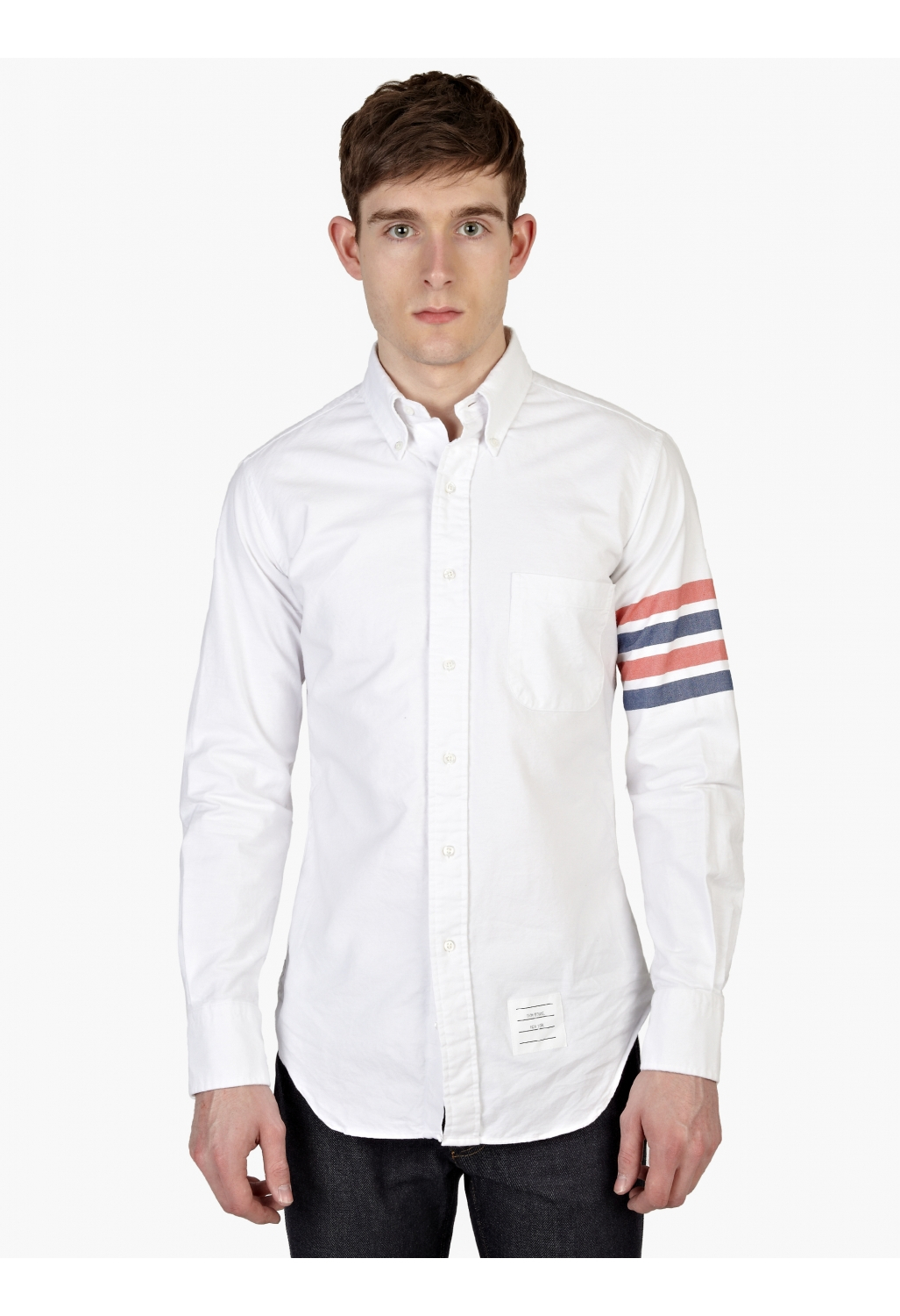 thom browne white shirt